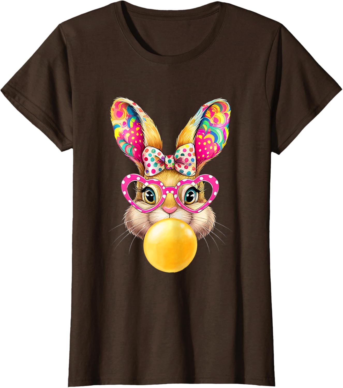 Cute Easter Bunny Coquette Bow outfit Easter Day Girls Women T-Shirt