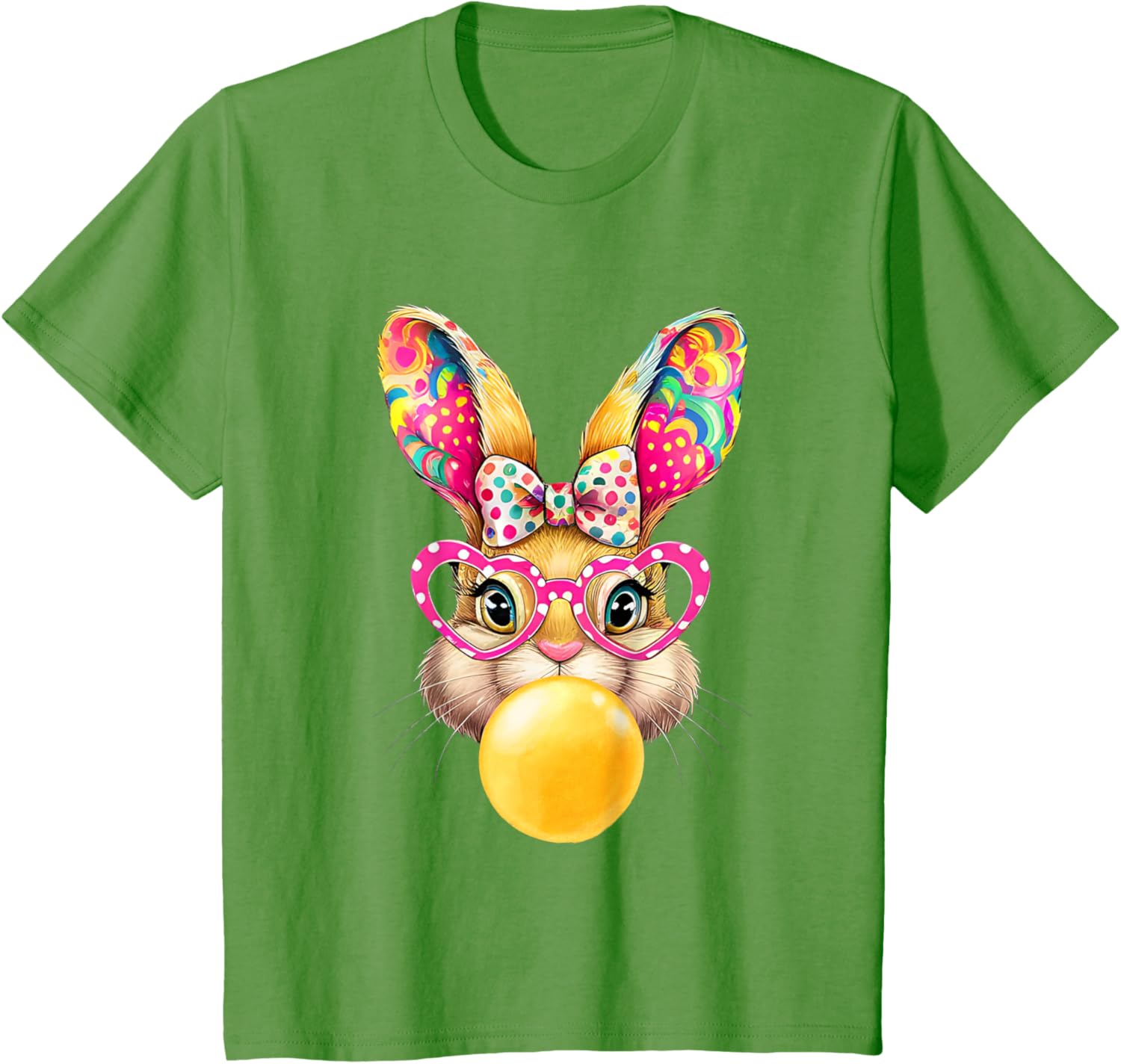 Cute Easter Bunny Coquette Bow outfit Easter Day Girls Women T-Shirt