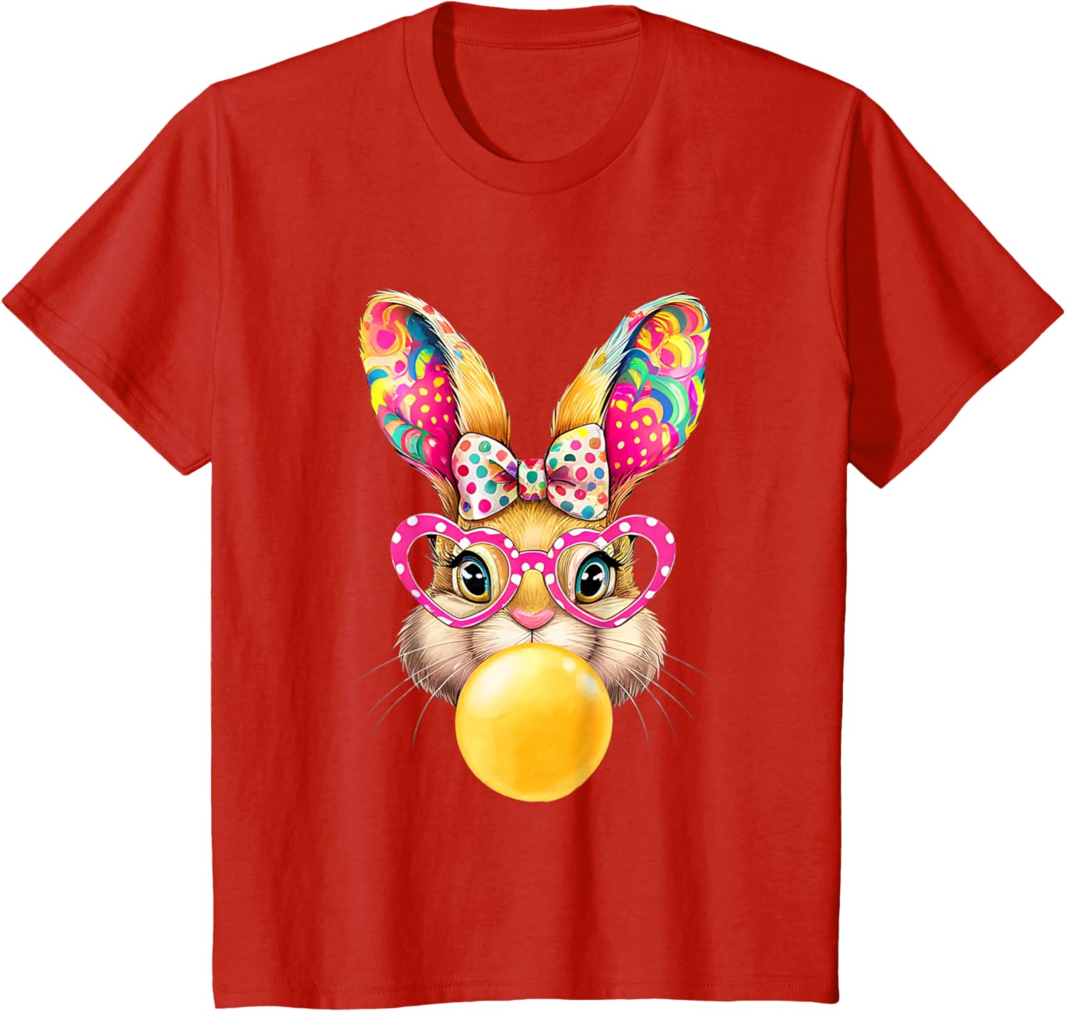 Cute Easter Bunny Coquette Bow outfit Easter Day Girls Women T-Shirt