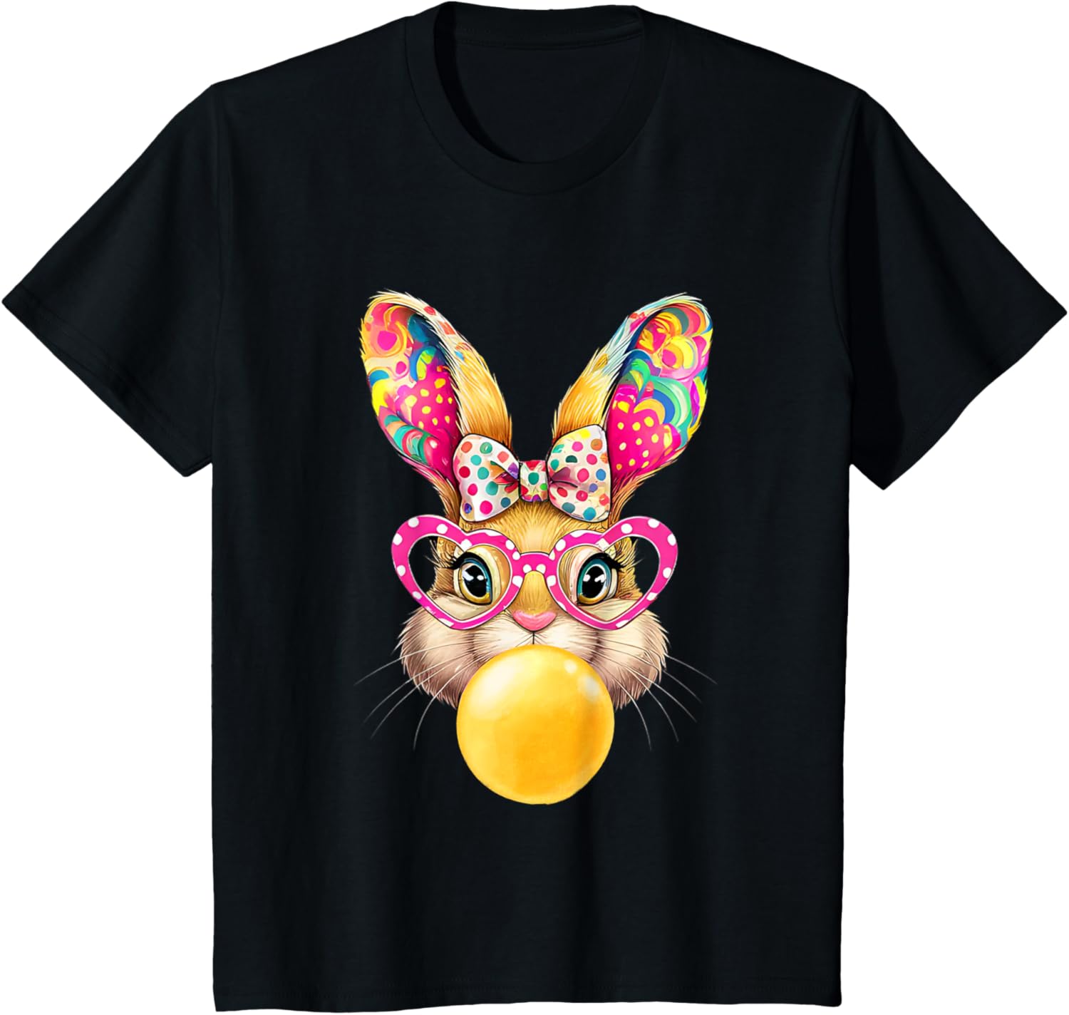 Cute Easter Bunny Coquette Bow outfit Easter Day Girls Women T-Shirt