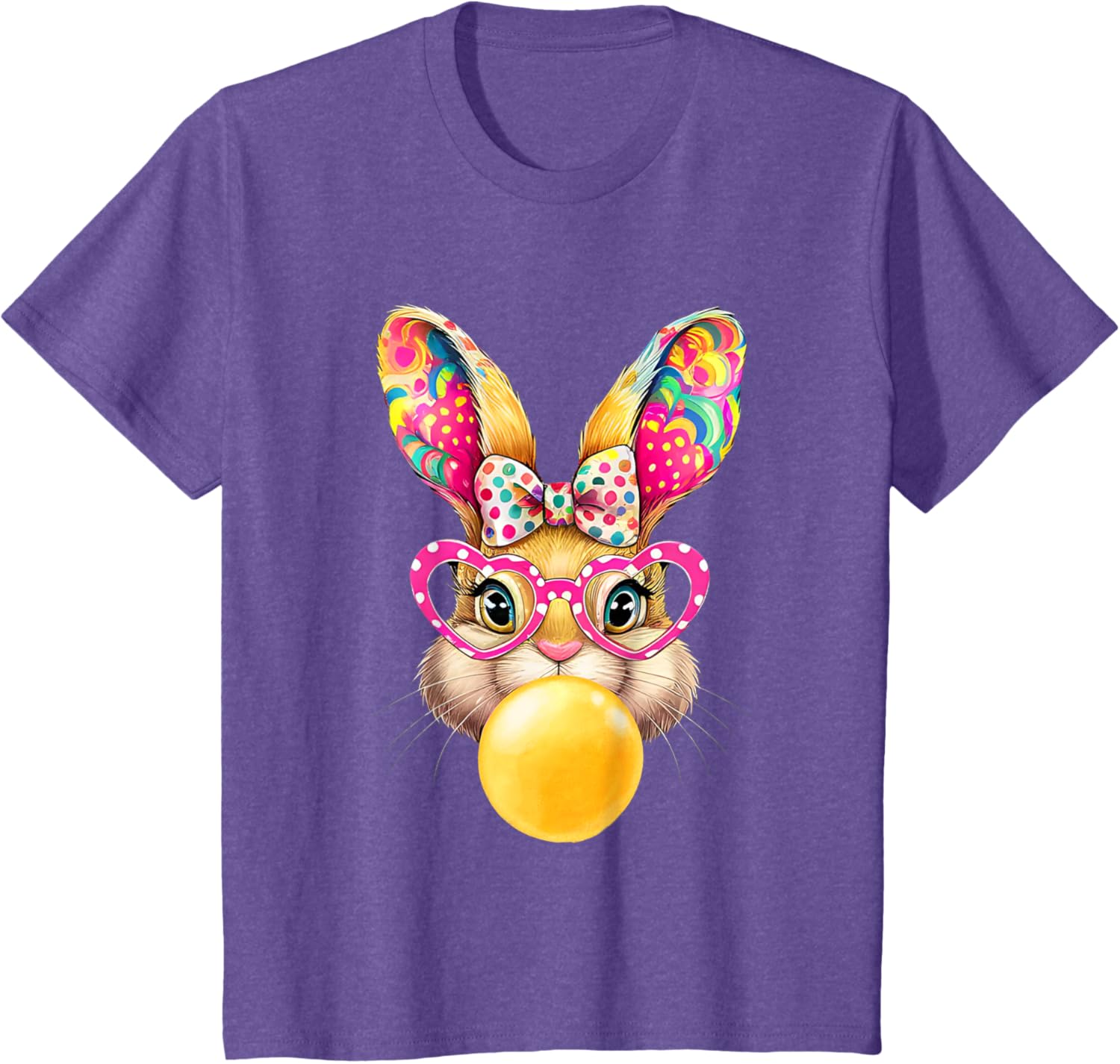 Cute Easter Bunny Coquette Bow outfit Easter Day Girls Women T-Shirt