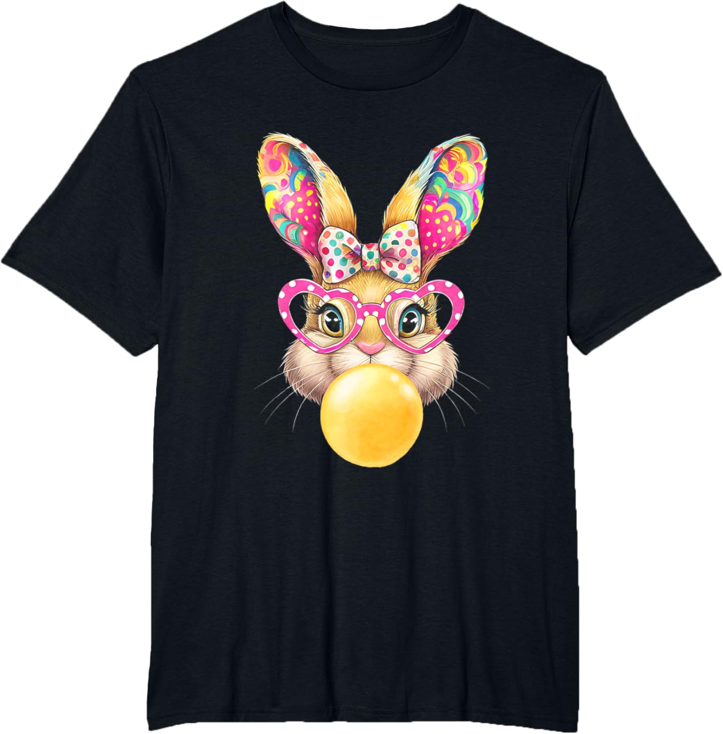 Cute Easter Bunny Coquette Bow outfit Easter Day Girls Women T-Shirt