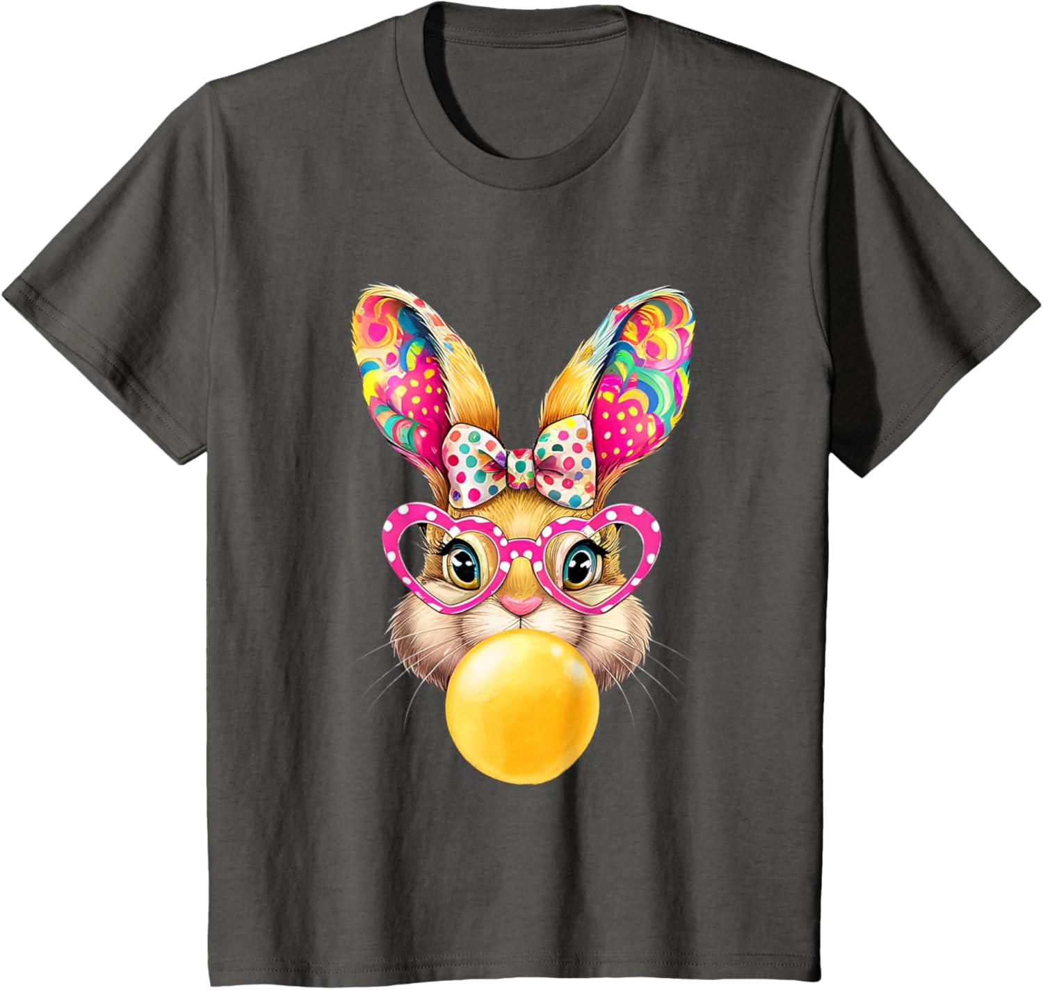 Cute Easter Bunny Coquette Bow outfit Easter Day Girls Women T-Shirt