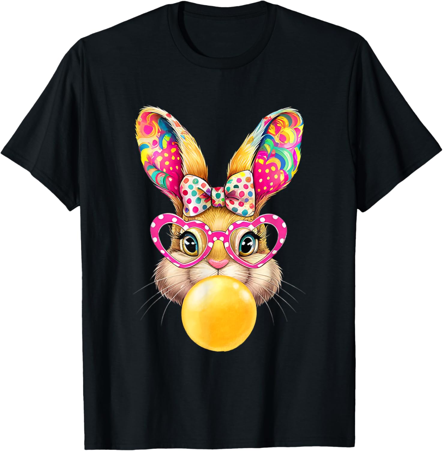 Cute Easter Bunny Coquette Bow outfit Easter Day Girls Women T-Shirt