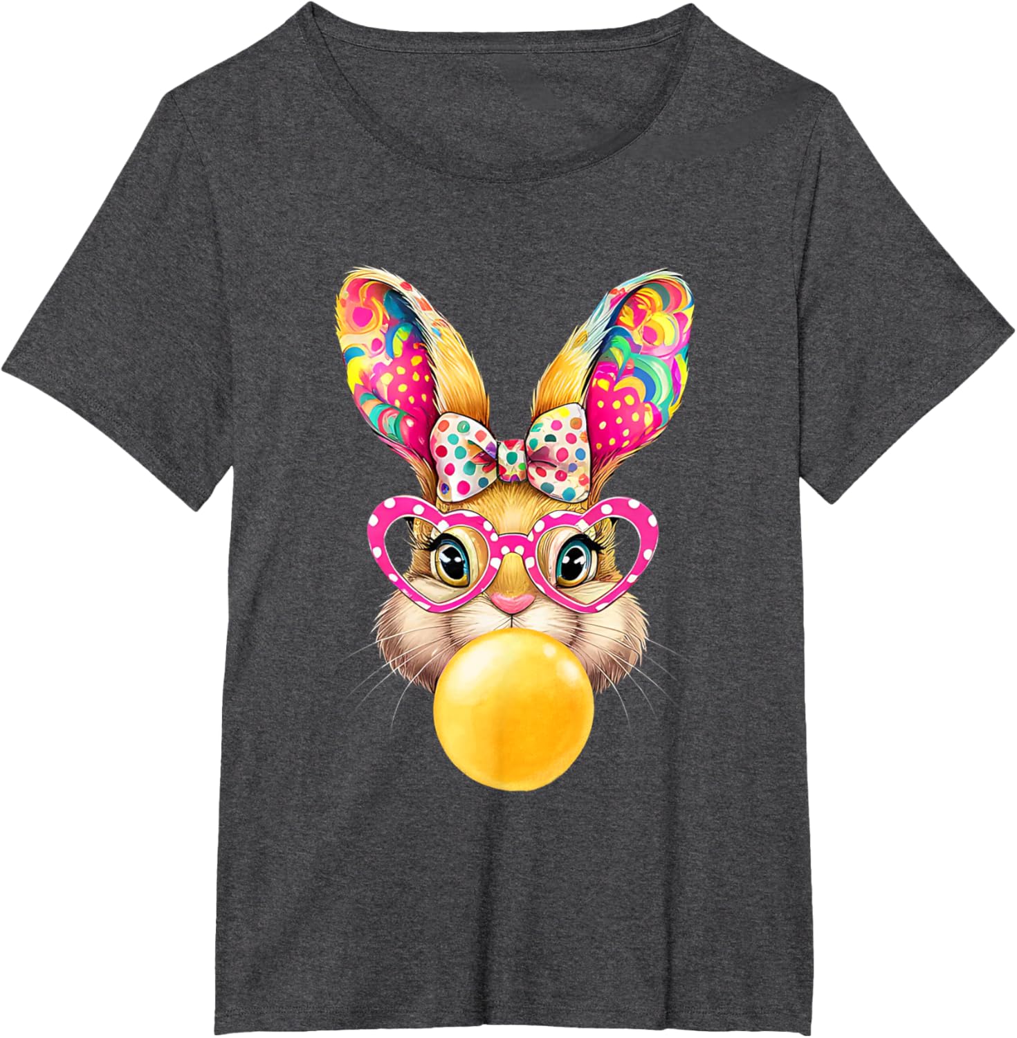 Cute Easter Bunny Coquette Bow outfit Easter Day Girls Women T-Shirt