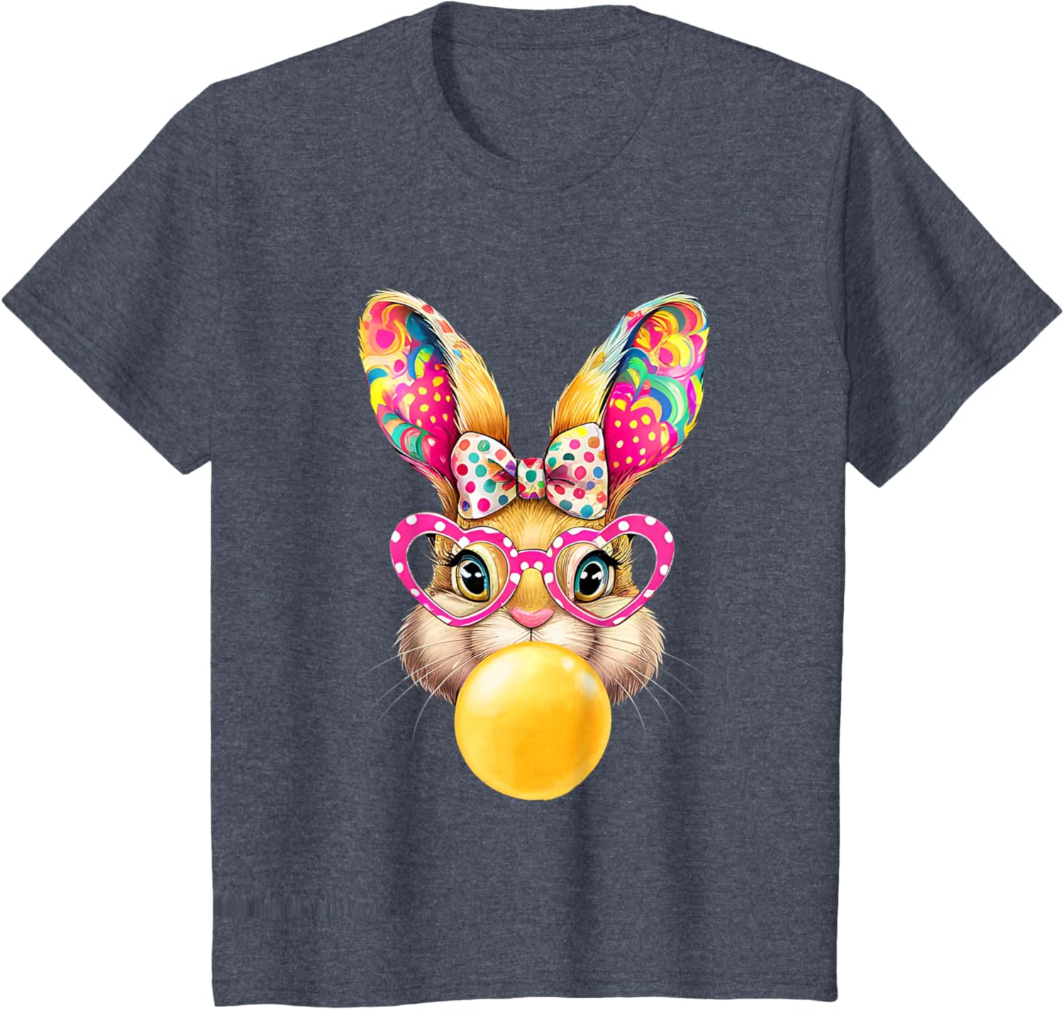 Cute Easter Bunny Coquette Bow outfit Easter Day Girls Women T-Shirt