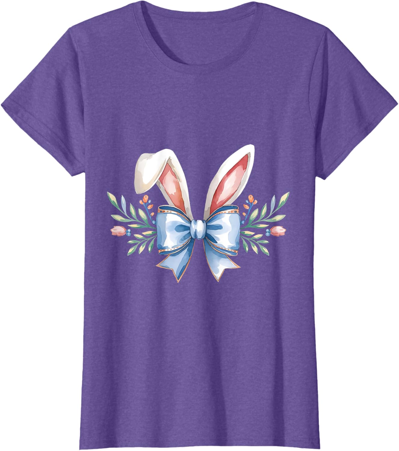 Cute Easter Bunny Face Coquette Bow Aesthetic for Girls T-Shirt