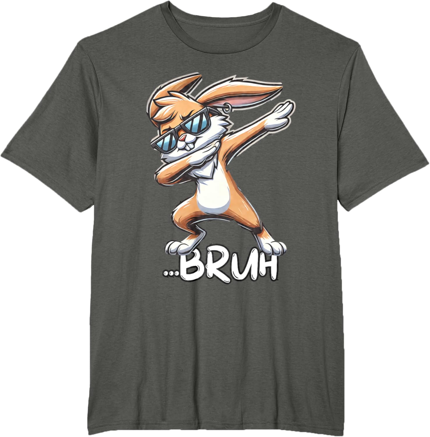 Cute Easter Bunny Tee Bruh Dabbing Rabbit Shirt for Boys T-Shirt