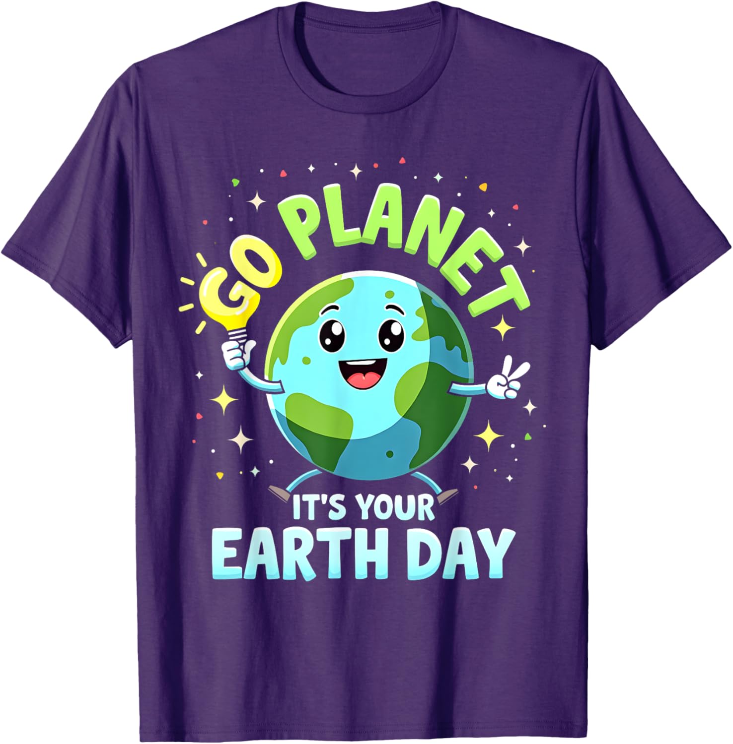 Cute Go Planet Its Your Earth Day 2025 Teacher Boys Girls T-Shirt