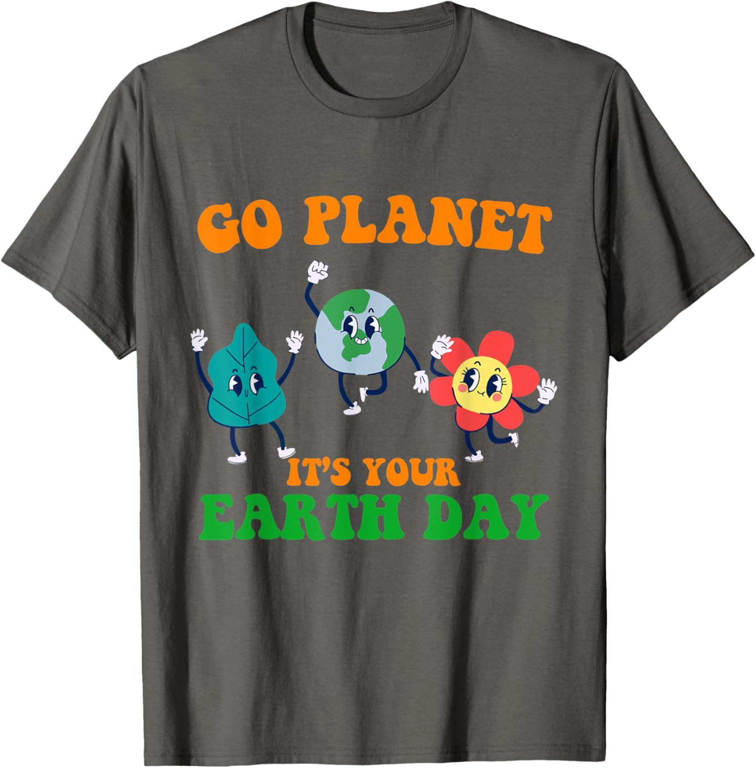 Cute Go Planet Its Your Earth Day Peace Groovy Kids Boy Girl T-Shirt
