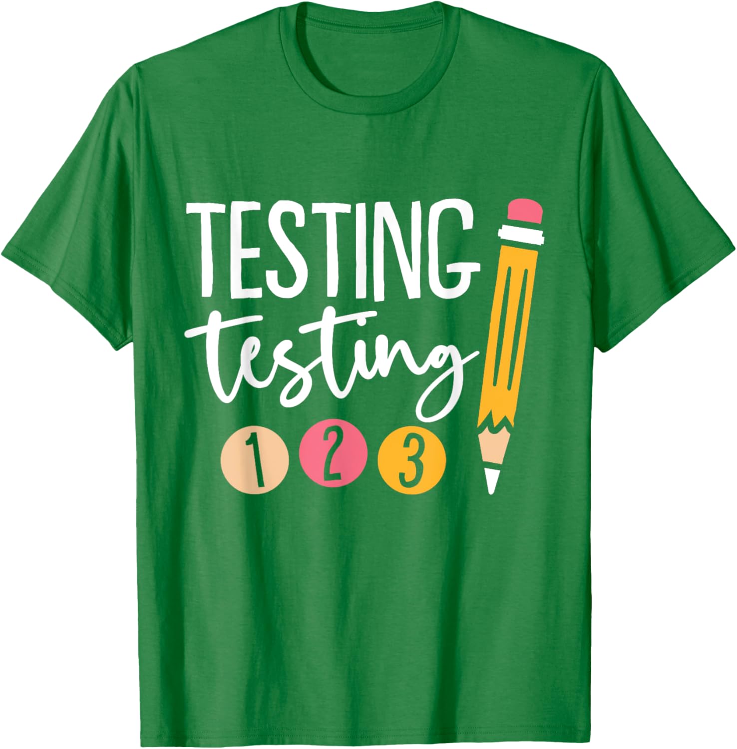 Cute Kindergarten Teacher Gifts & Apparel Black Testing Day T-Shirt
