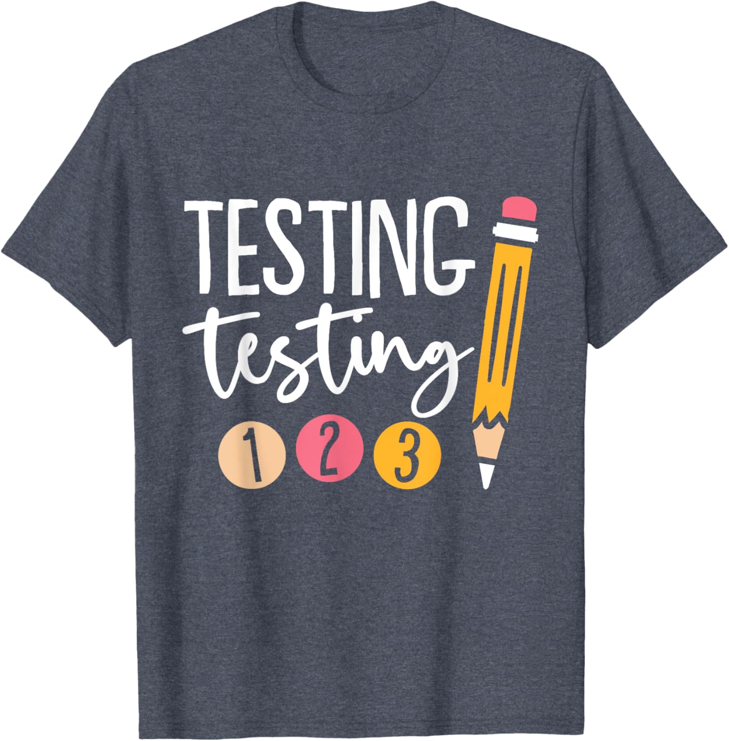 Cute Kindergarten Teacher Gifts & Apparel Black Testing Day T-Shirt