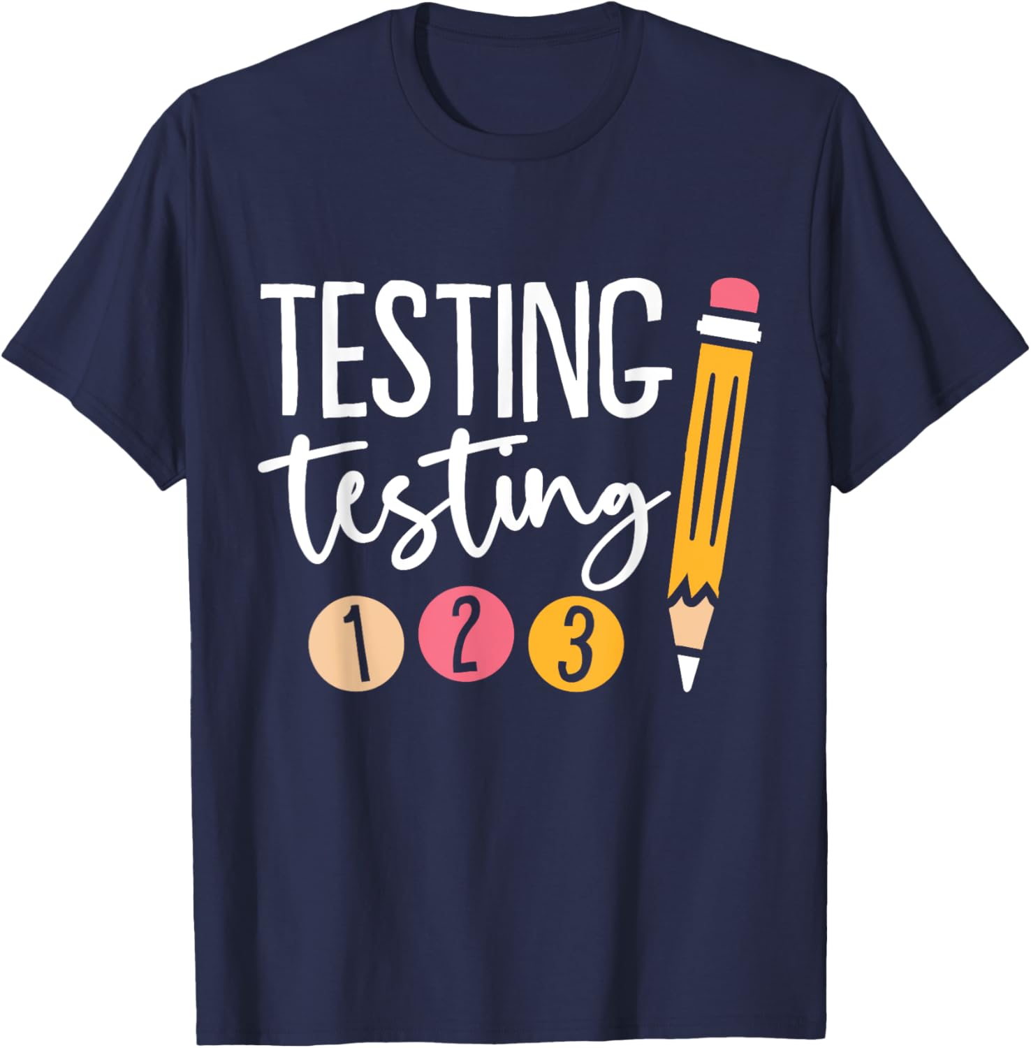 Cute Kindergarten Teacher Gifts & Apparel Black Testing Day T-Shirt