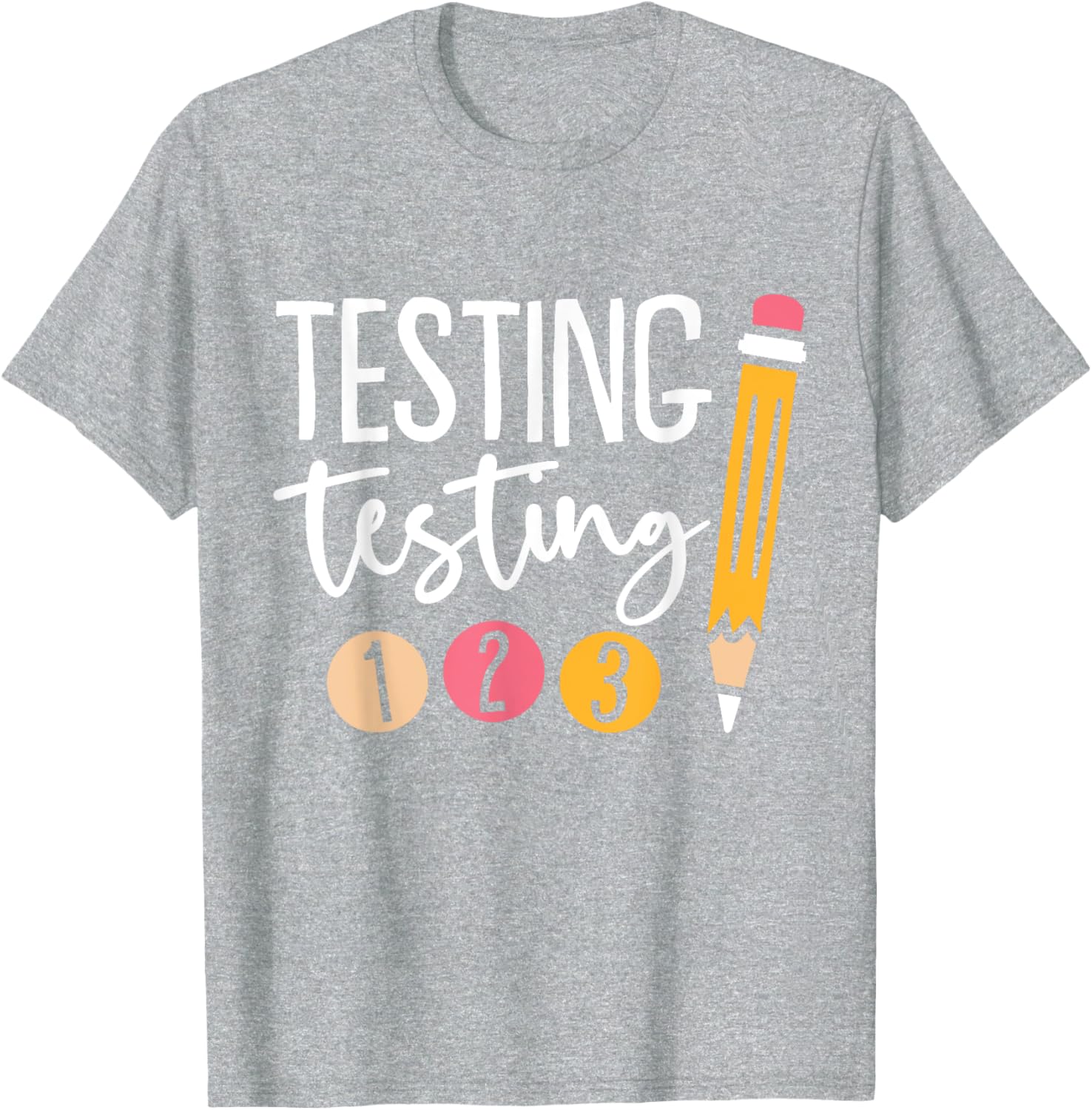 Cute Kindergarten Teacher Gifts & Apparel Black Testing Day T-Shirt