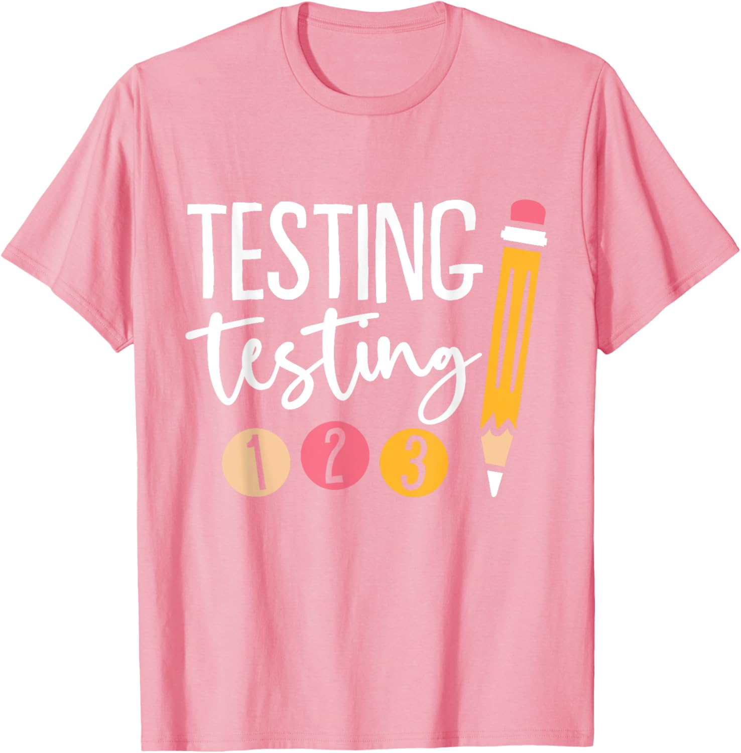 Cute Kindergarten Teacher Gifts & Apparel Black Testing Day T-Shirt