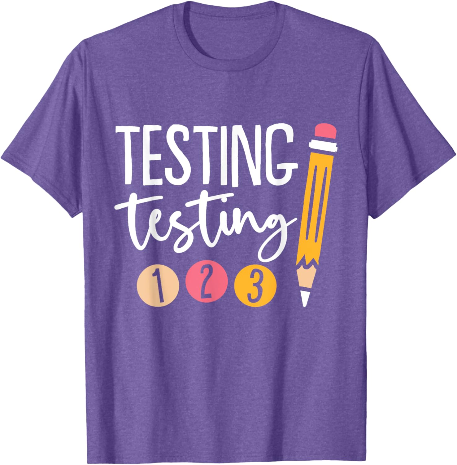 Cute Kindergarten Teacher Gifts & Apparel Black Testing Day T-Shirt