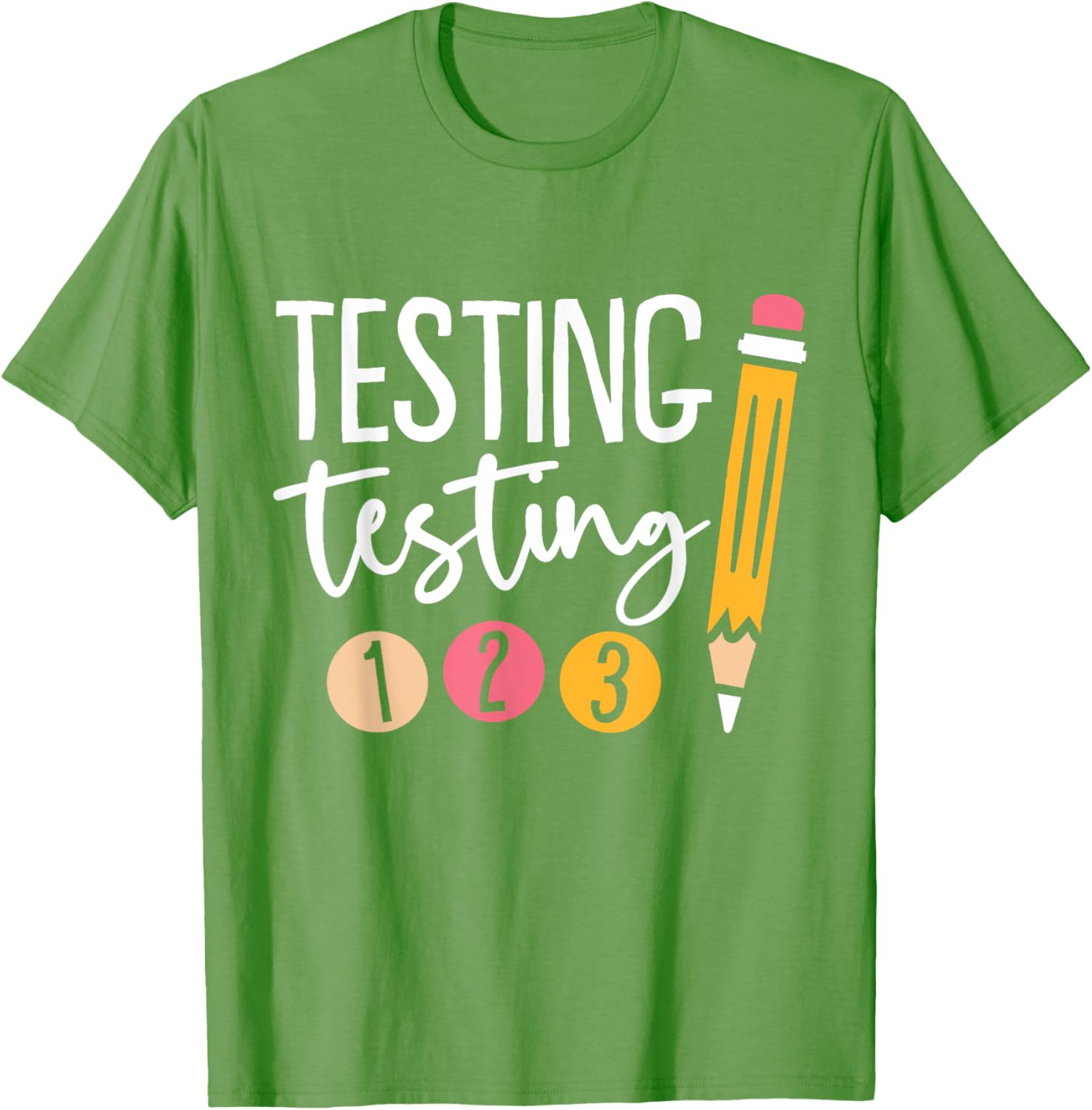 Cute Kindergarten Teacher Gifts & Apparel Black Testing Day T-Shirt