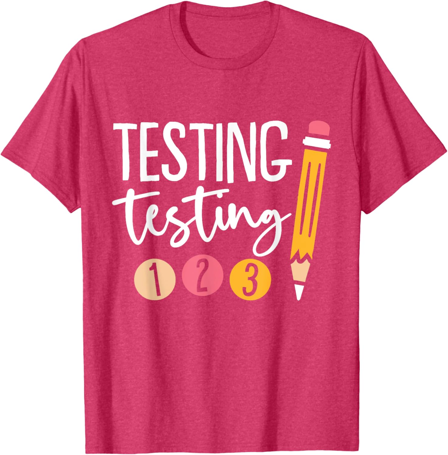Cute Kindergarten Teacher Gifts & Apparel Black Testing Day T-Shirt