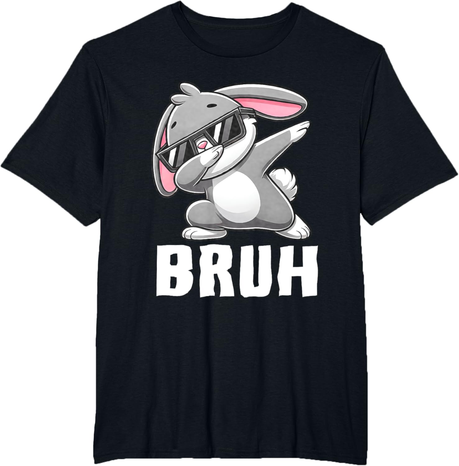 Dabbing Bunny Bruh Meme Easter Day Dab Bunny Teens Boys Kids T-Shirt