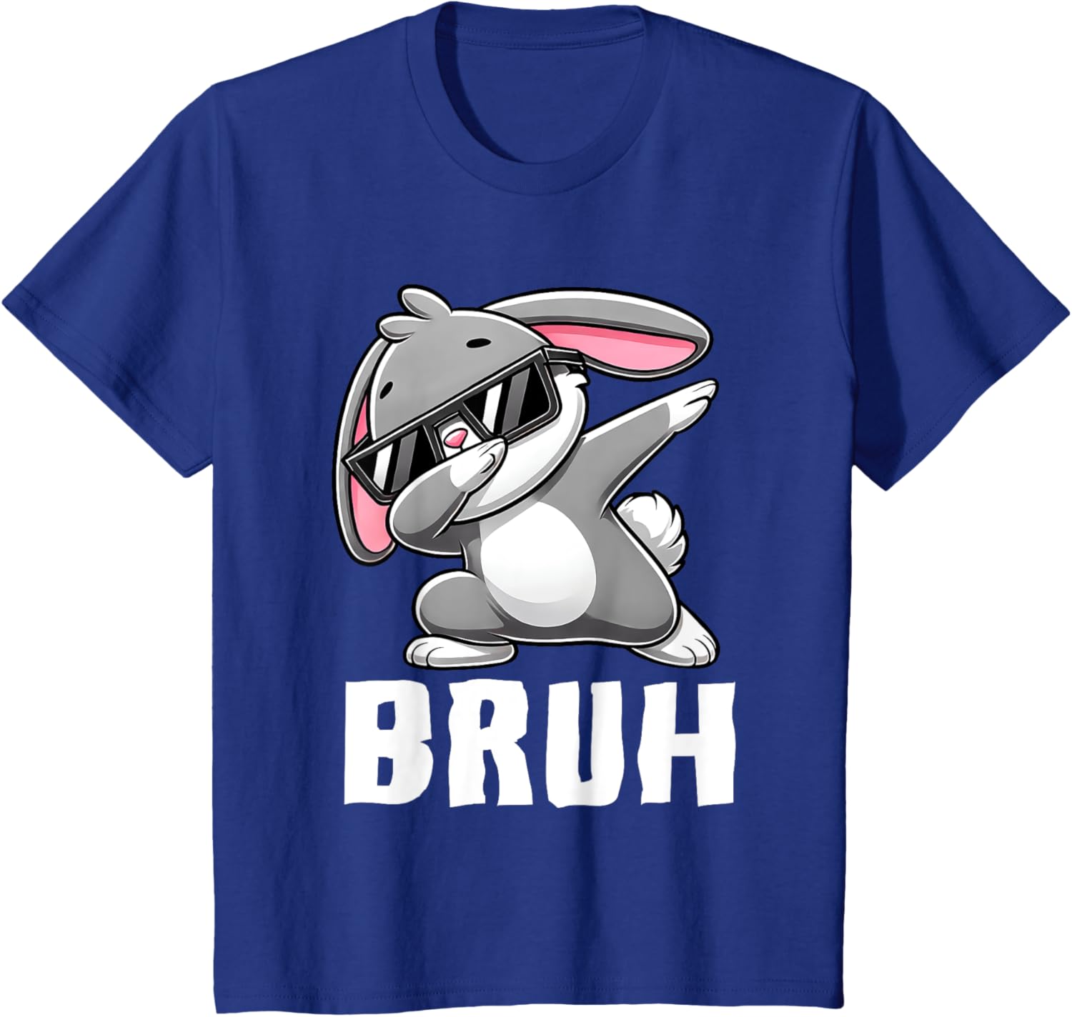 Dabbing Bunny Bruh Meme Easter Day Dab Bunny Teens Boys Kids T-Shirt