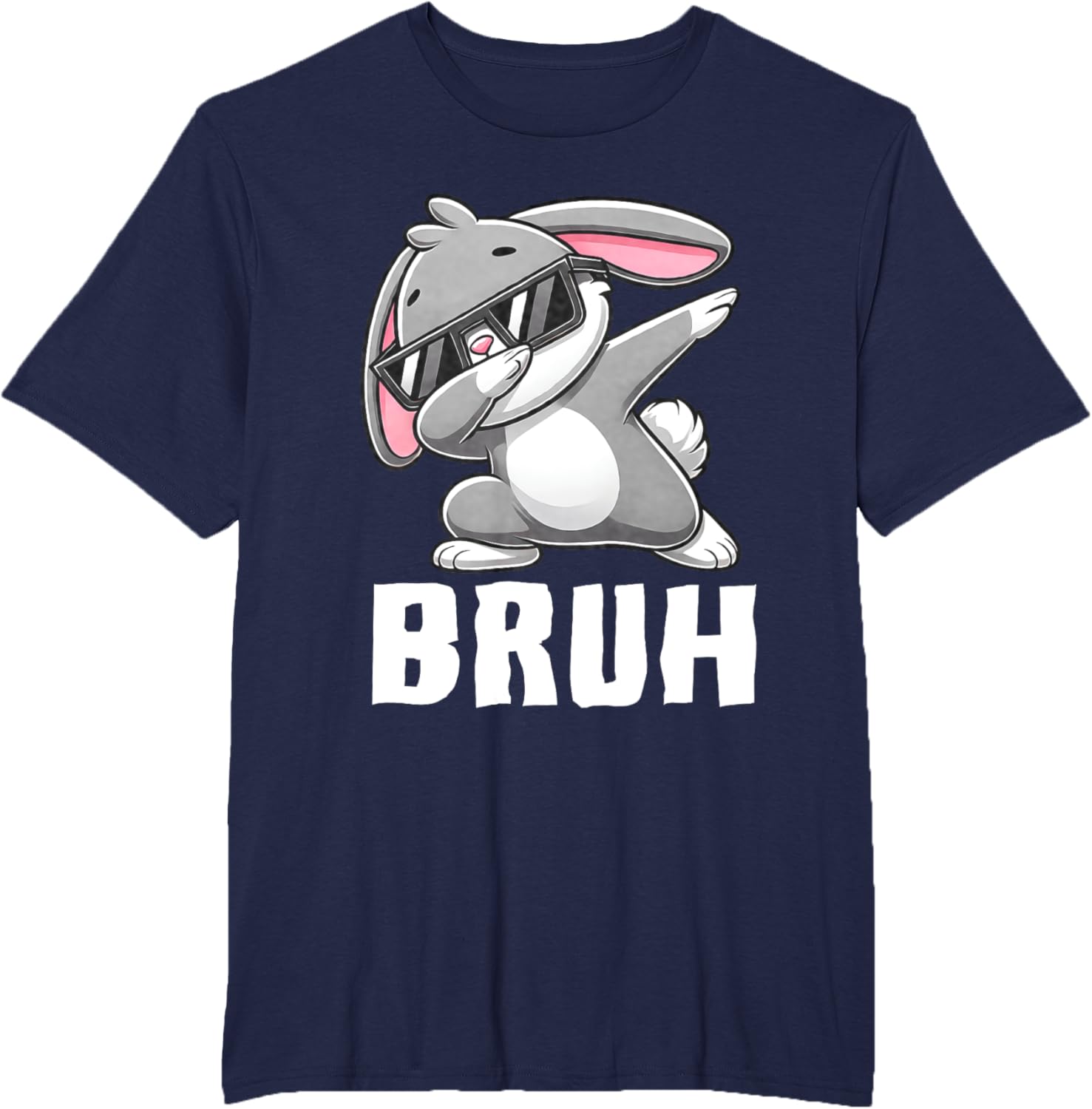 Dabbing Bunny Bruh Meme Easter Day Dab Bunny Teens Boys Kids T-Shirt