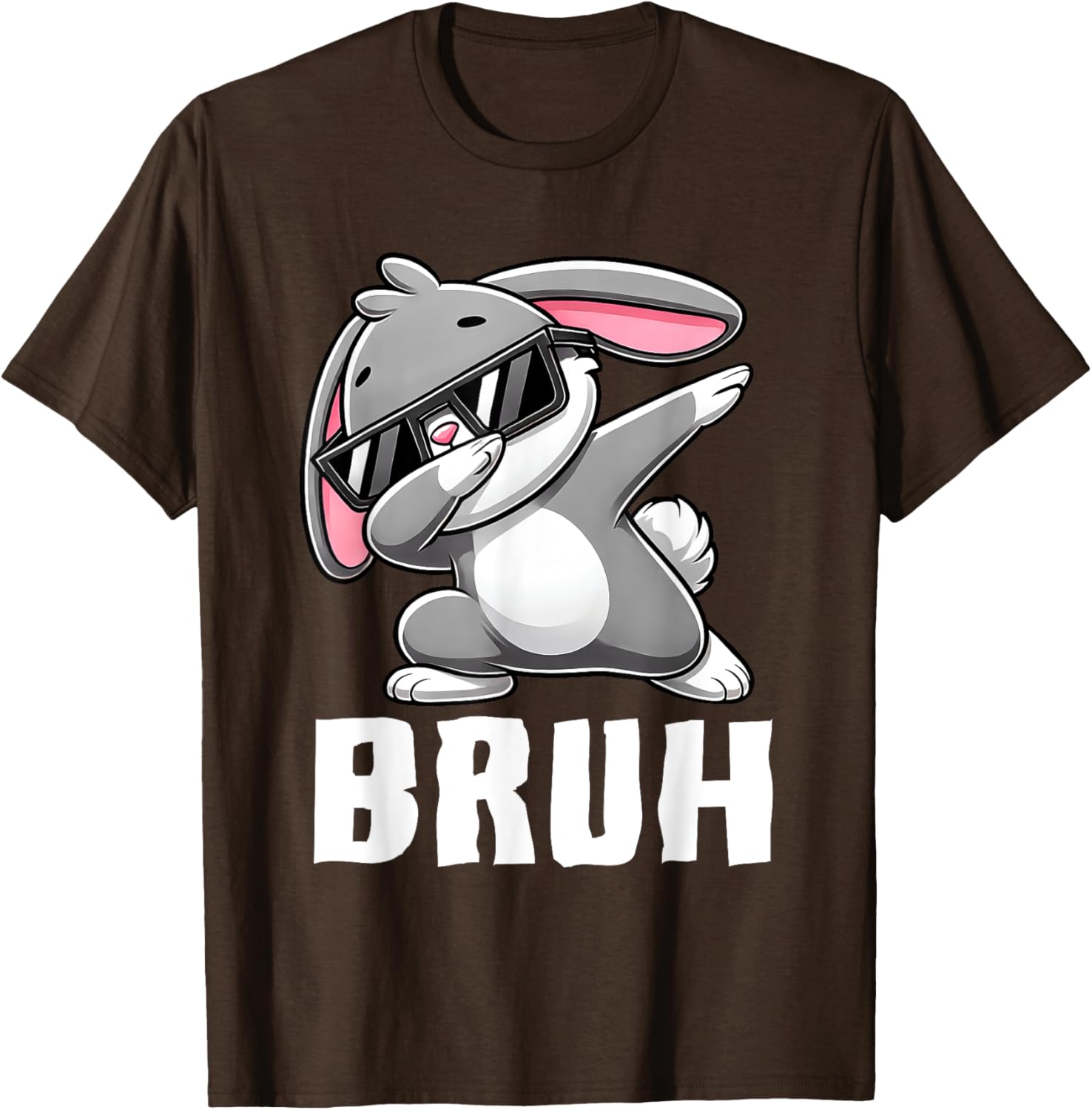 Dabbing Bunny Bruh Meme Easter Day Dab Bunny Teens Boys Kids T-Shirt