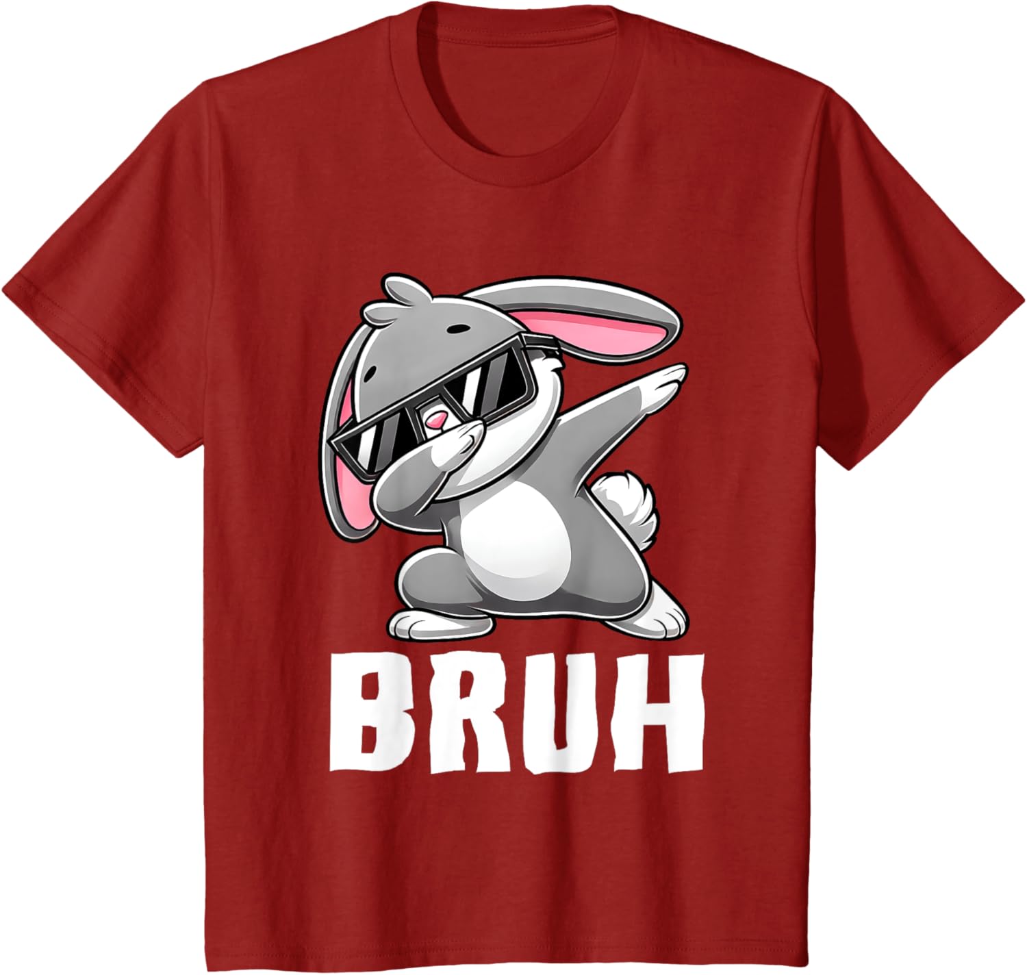 Dabbing Bunny Bruh Meme Easter Day Dab Bunny Teens Boys Kids T-Shirt