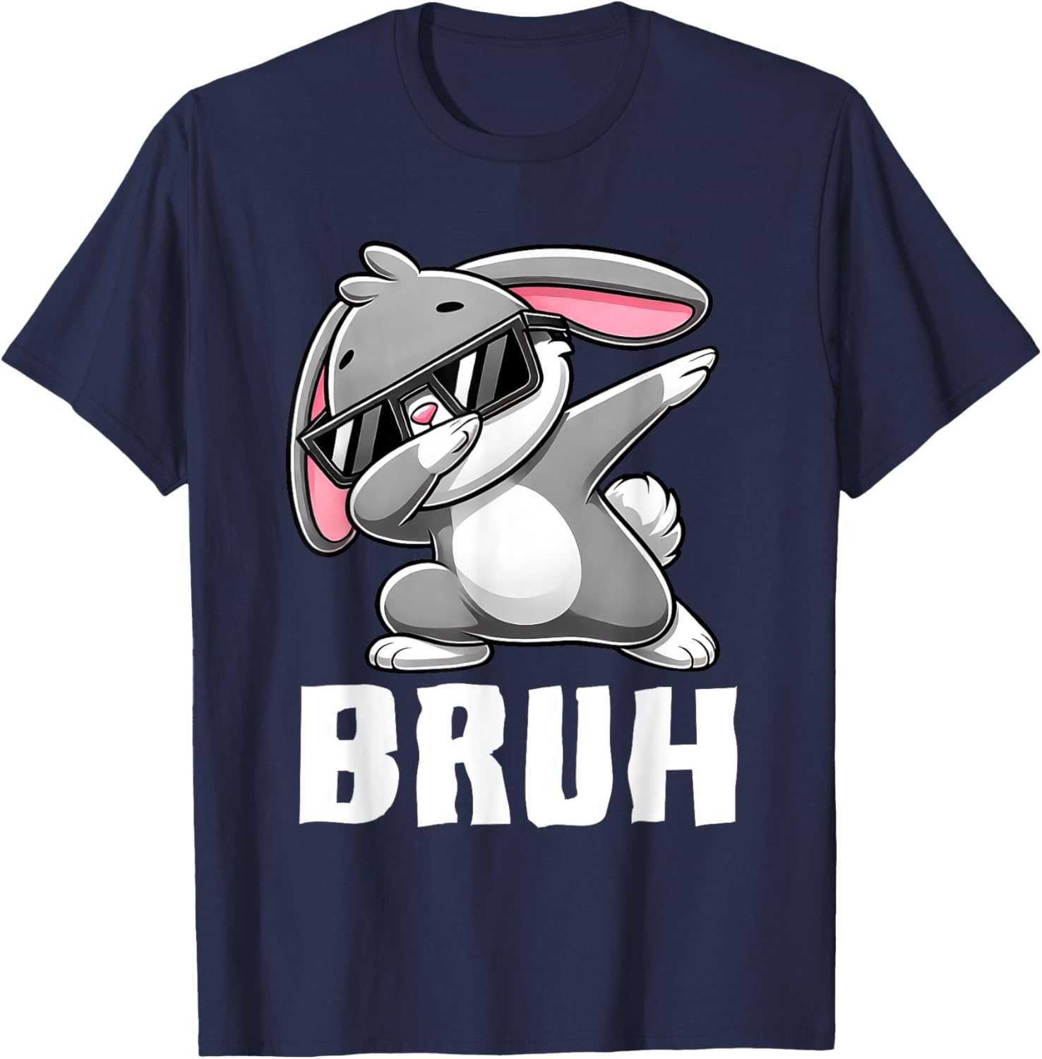 Dabbing Bunny Bruh Meme Easter Day Dab Bunny Teens Boys Kids T-Shirt