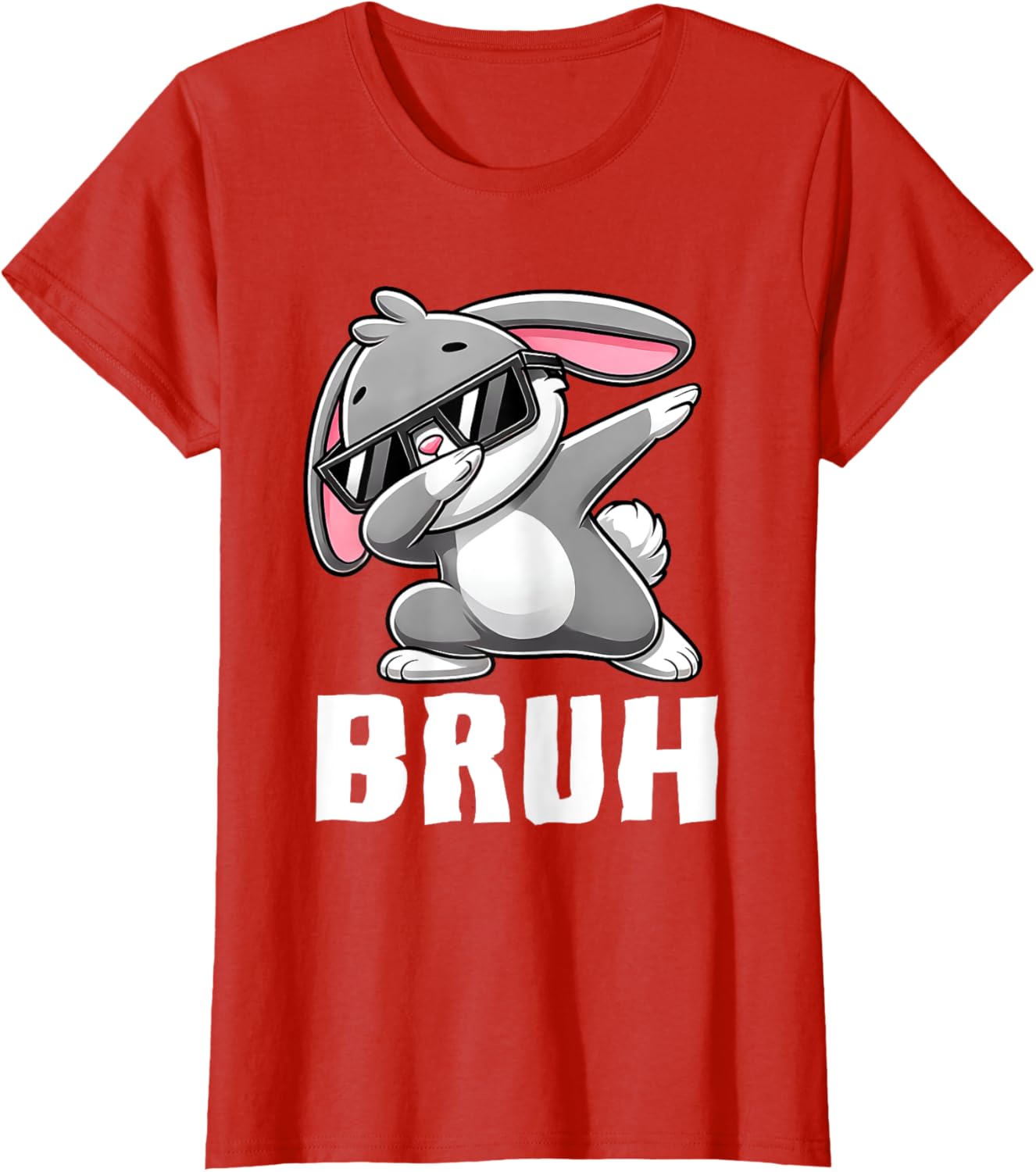 Dabbing Bunny Bruh Meme Easter Day Dab Bunny Teens Boys Kids T-Shirt