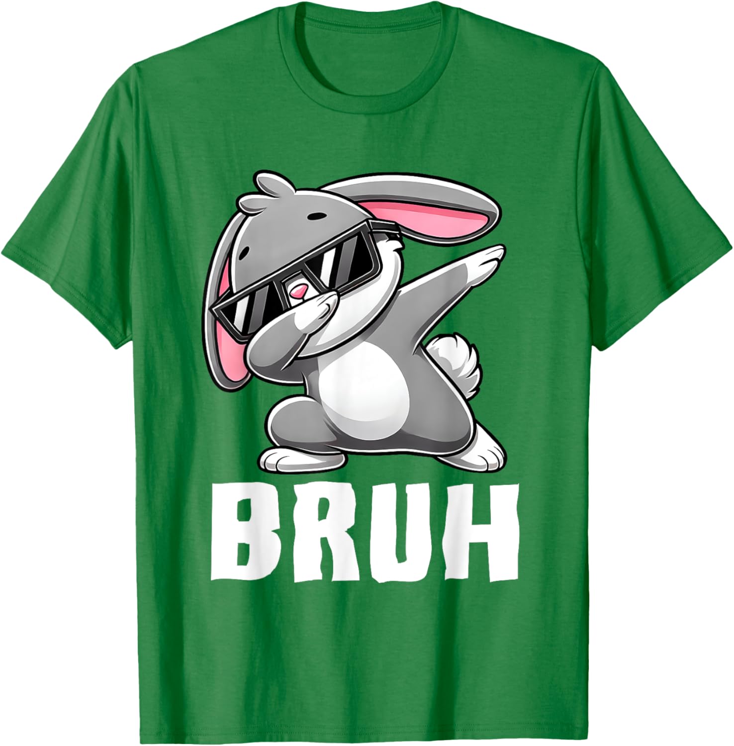 Dabbing Bunny Bruh Meme Easter Day Dab Bunny Teens Boys Kids T-Shirt