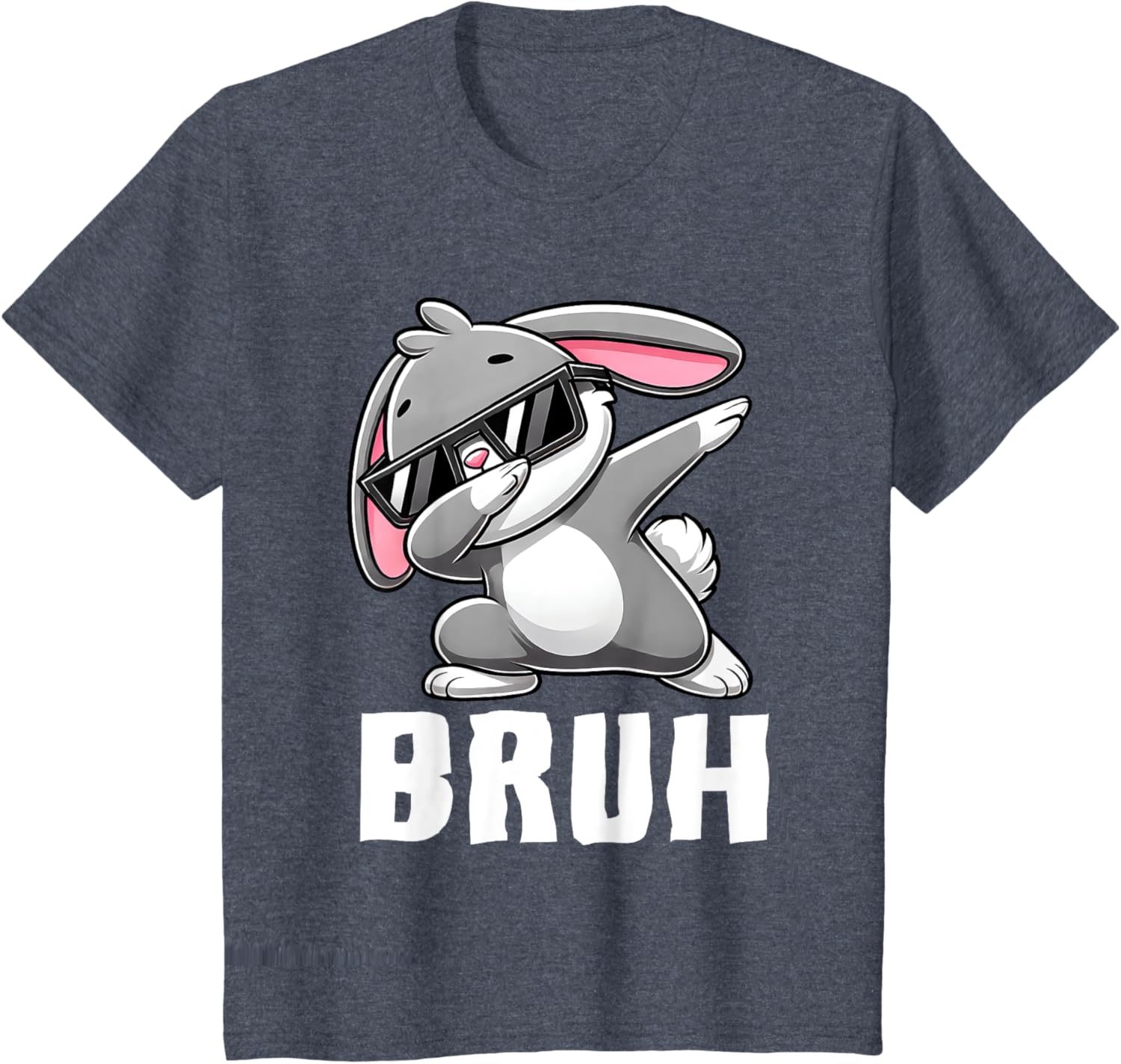 Dabbing Bunny Bruh Meme Easter Day Dab Bunny Teens Boys Kids T-Shirt