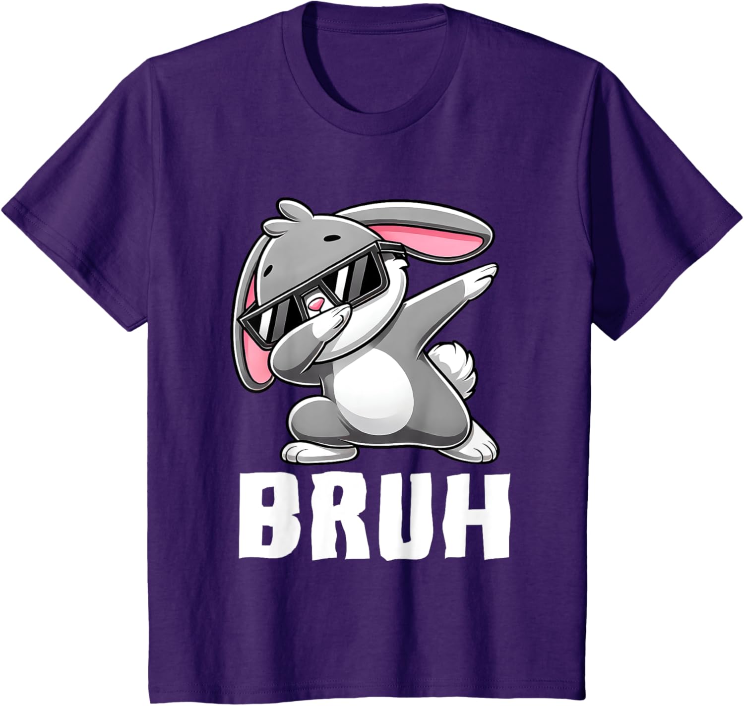 Dabbing Bunny Bruh Meme Easter Day Dab Bunny Teens Boys Kids T-Shirt