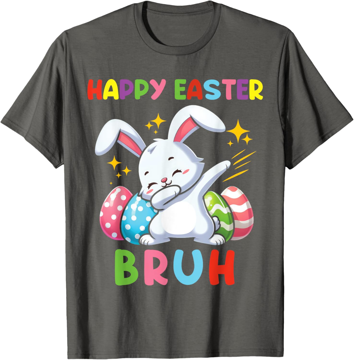 Dabbing Bunny Easter Bruh, Funny Kid T-Shirt