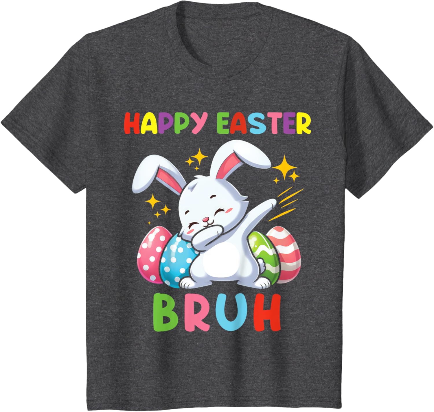 Dabbing Bunny Easter Bruh, Funny Kid T-Shirt