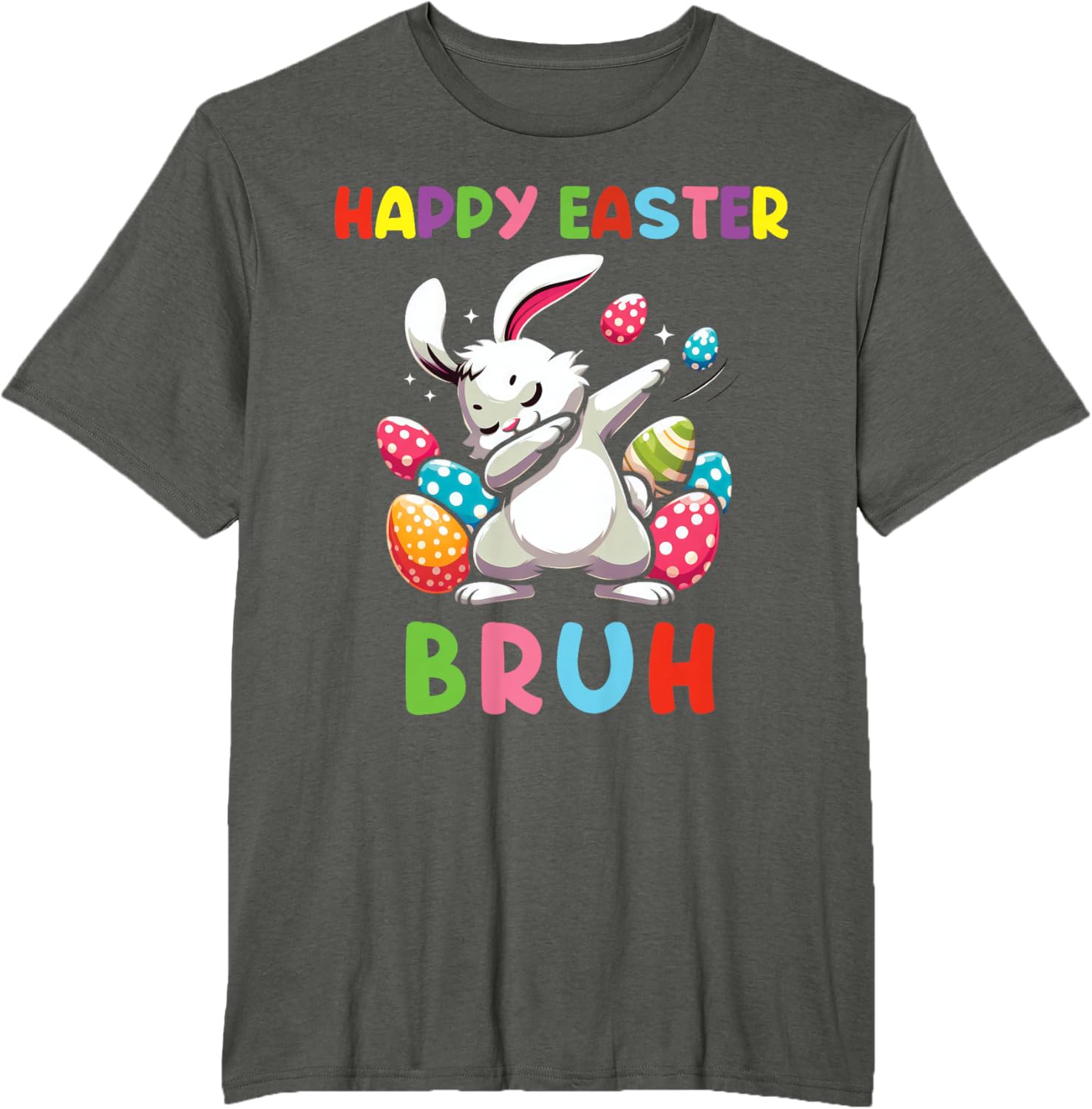 Dabbing Bunny Easter Bruh, Funny Kid T-Shirt