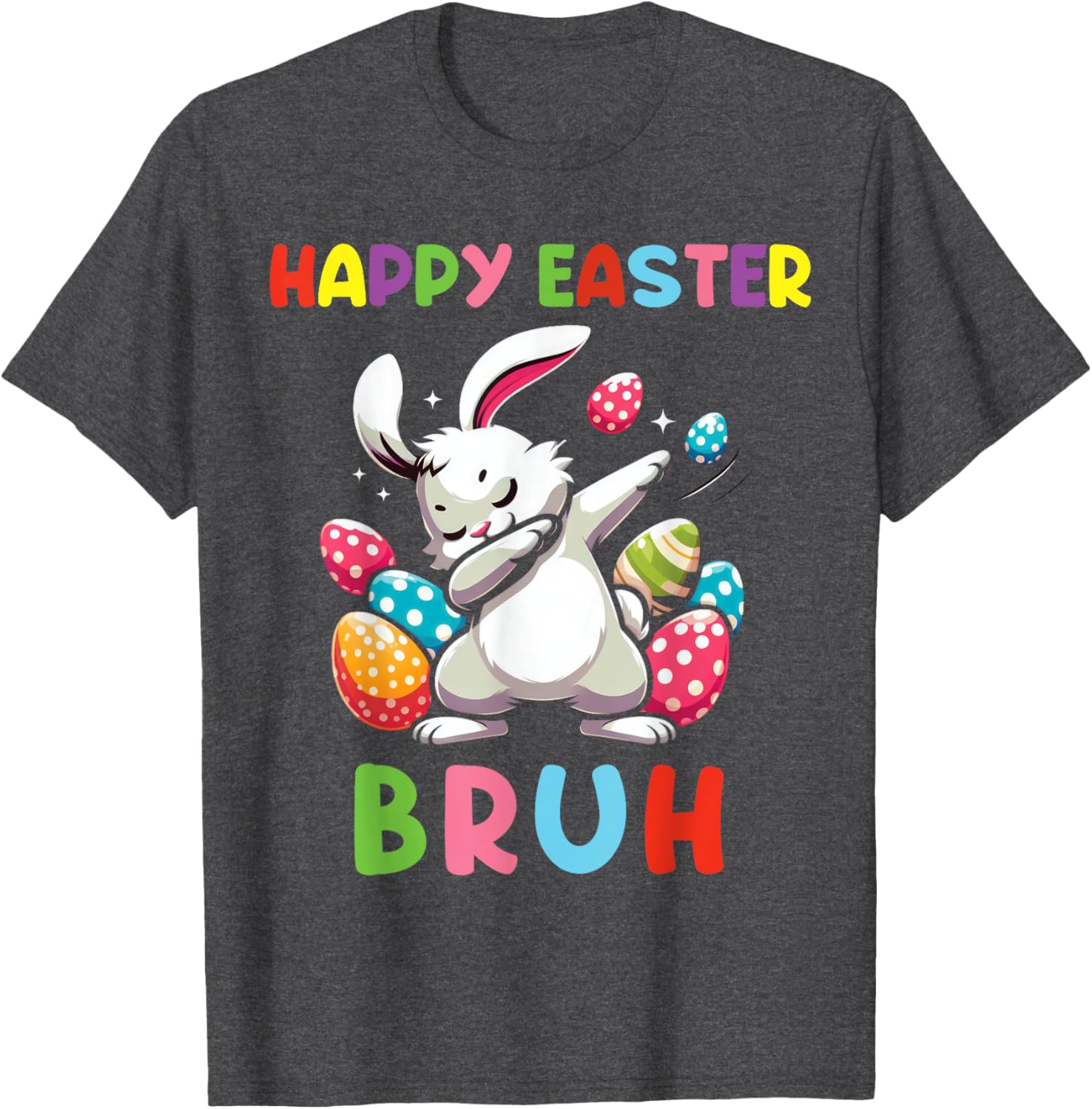 Dabbing Bunny Easter Bruh, Funny Kid T-Shirt