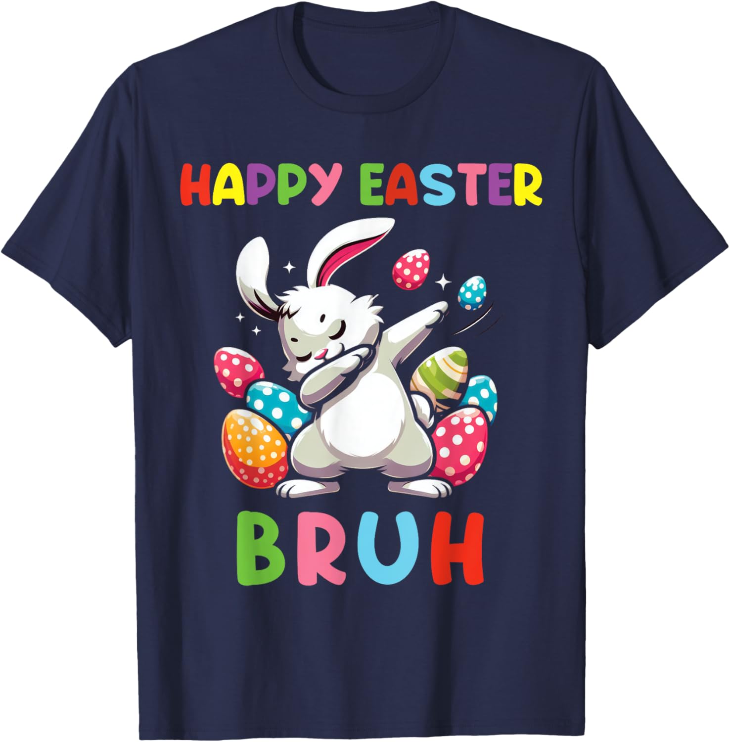 Dabbing Bunny Easter Bruh, Funny Kid T-Shirt