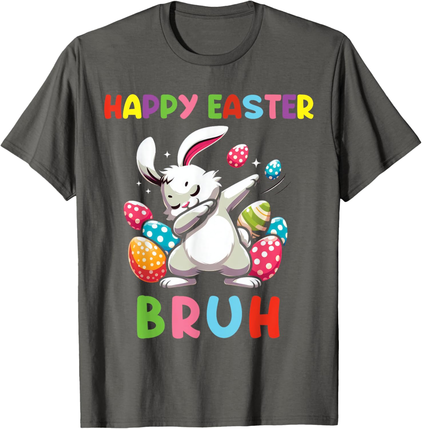 Dabbing Bunny Easter Bruh, Funny Kid T-Shirt