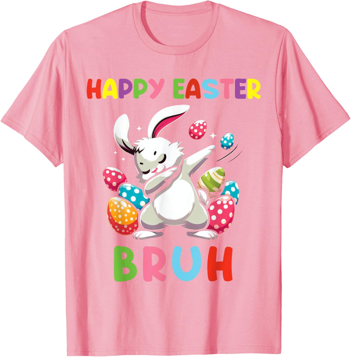 Dabbing Bunny Easter Bruh, Funny Kid T-Shirt