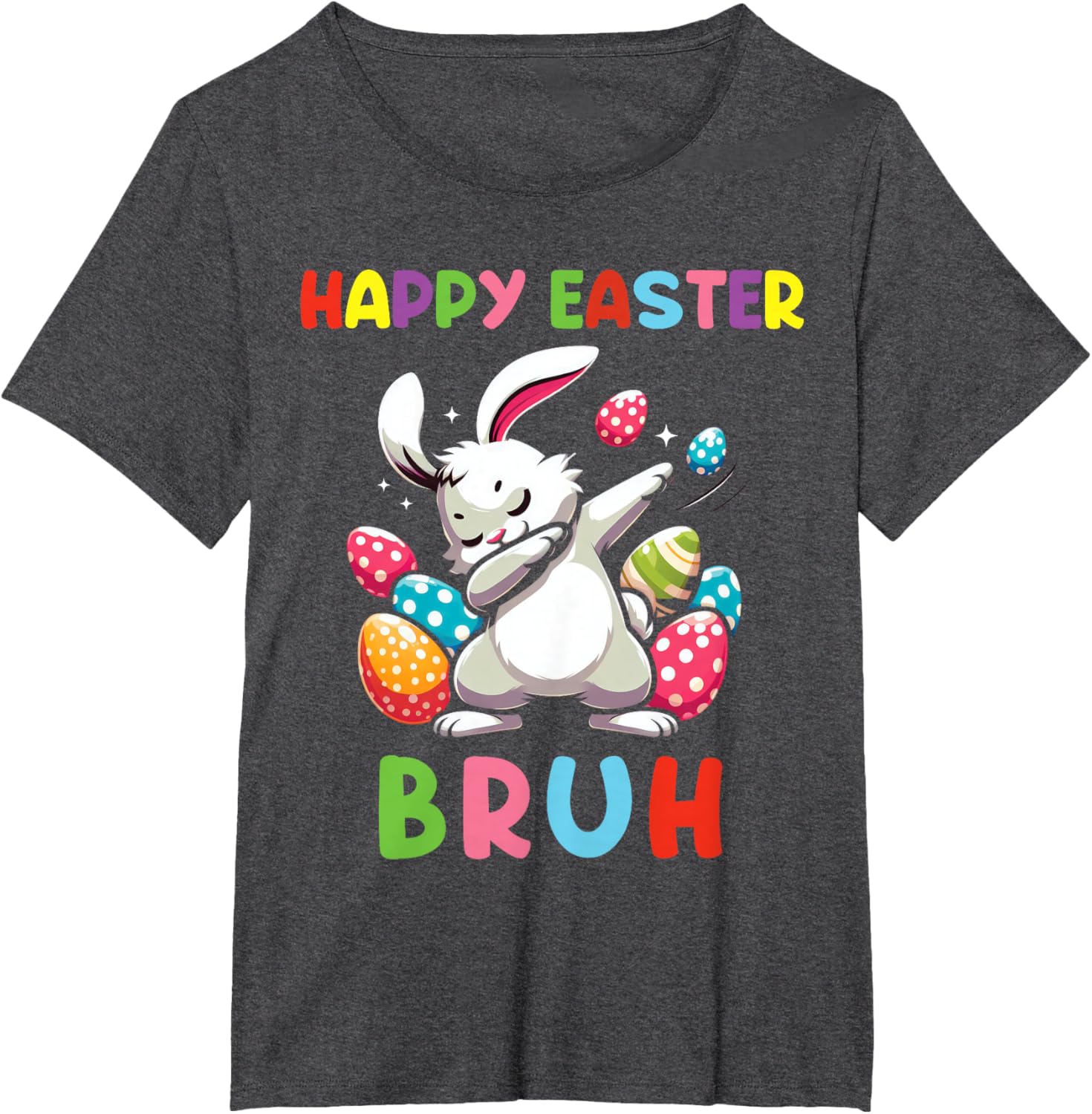 Dabbing Bunny Easter Bruh, Funny Kid T-Shirt