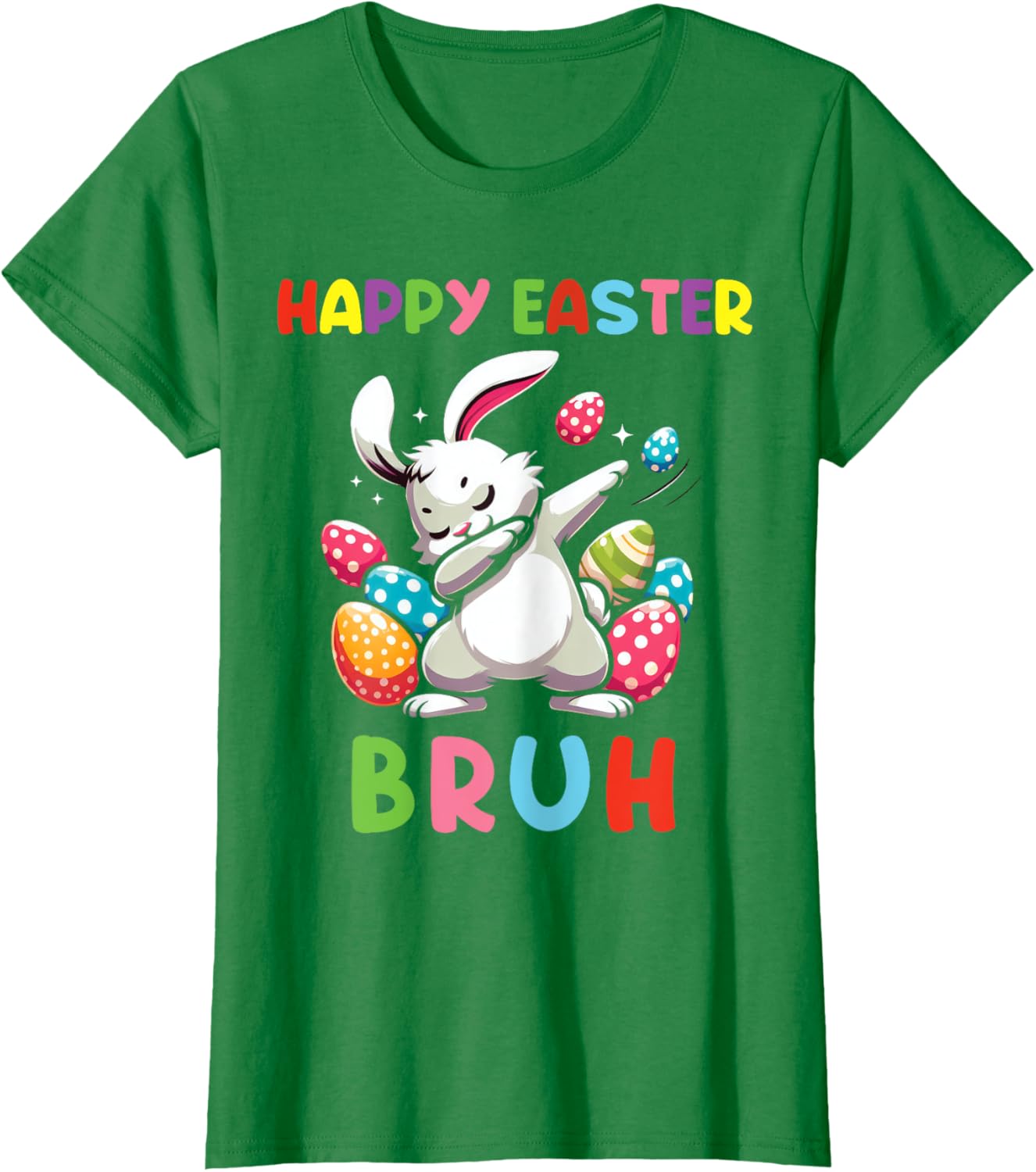 Dabbing Bunny Easter Bruh, Funny Kid T-Shirt