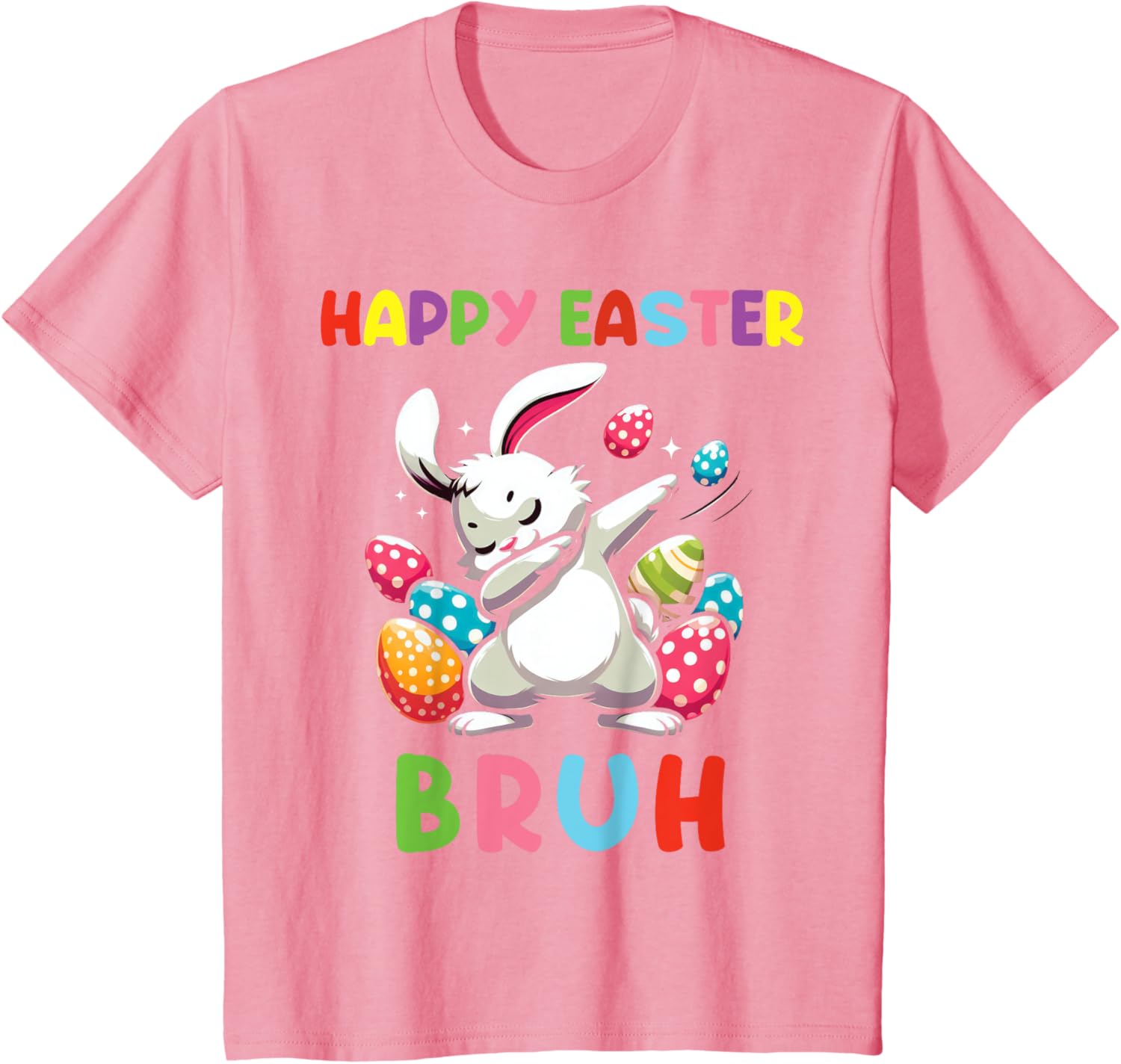 Dabbing Bunny Easter Bruh, Funny Kid T-Shirt