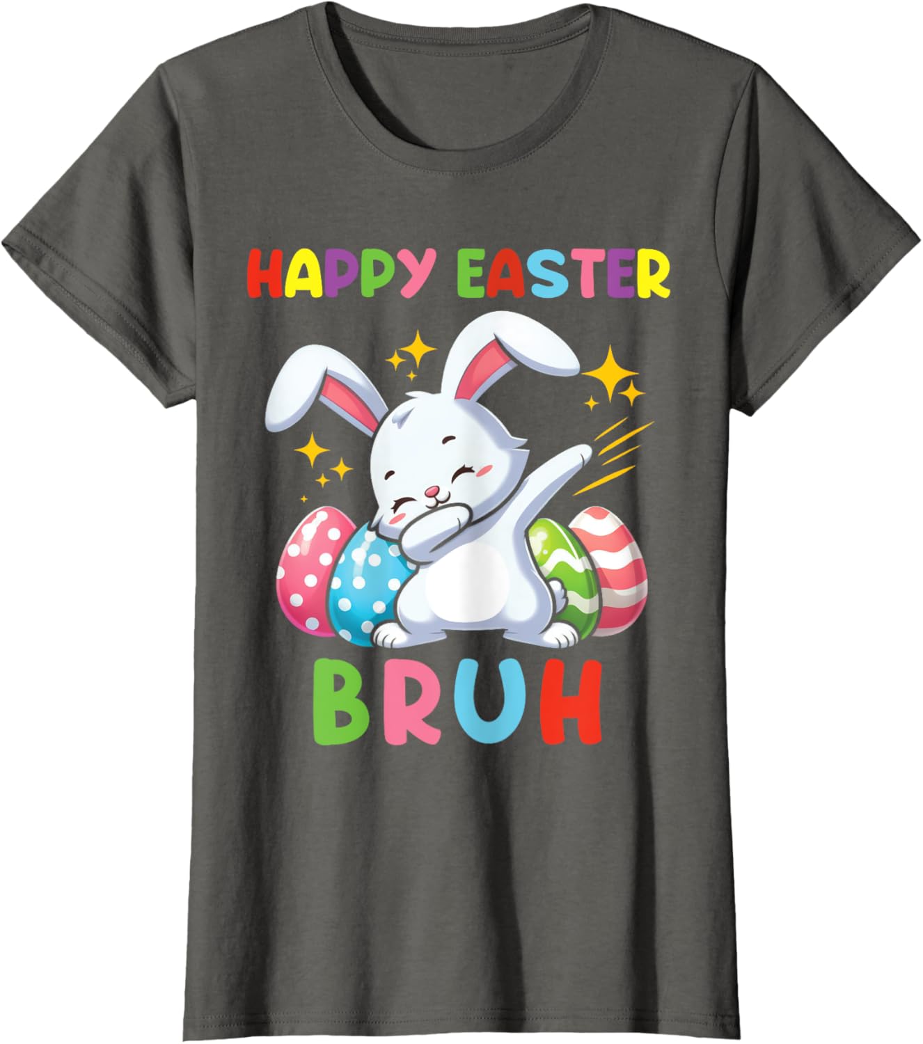 Dabbing Bunny Easter Bruh, Funny Kid T-Shirt