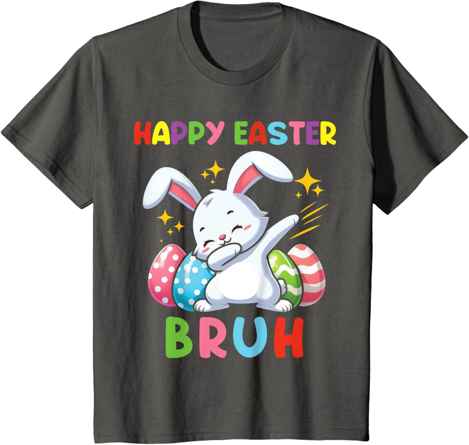 Dabbing Bunny Easter Bruh, Funny Kid T-Shirt