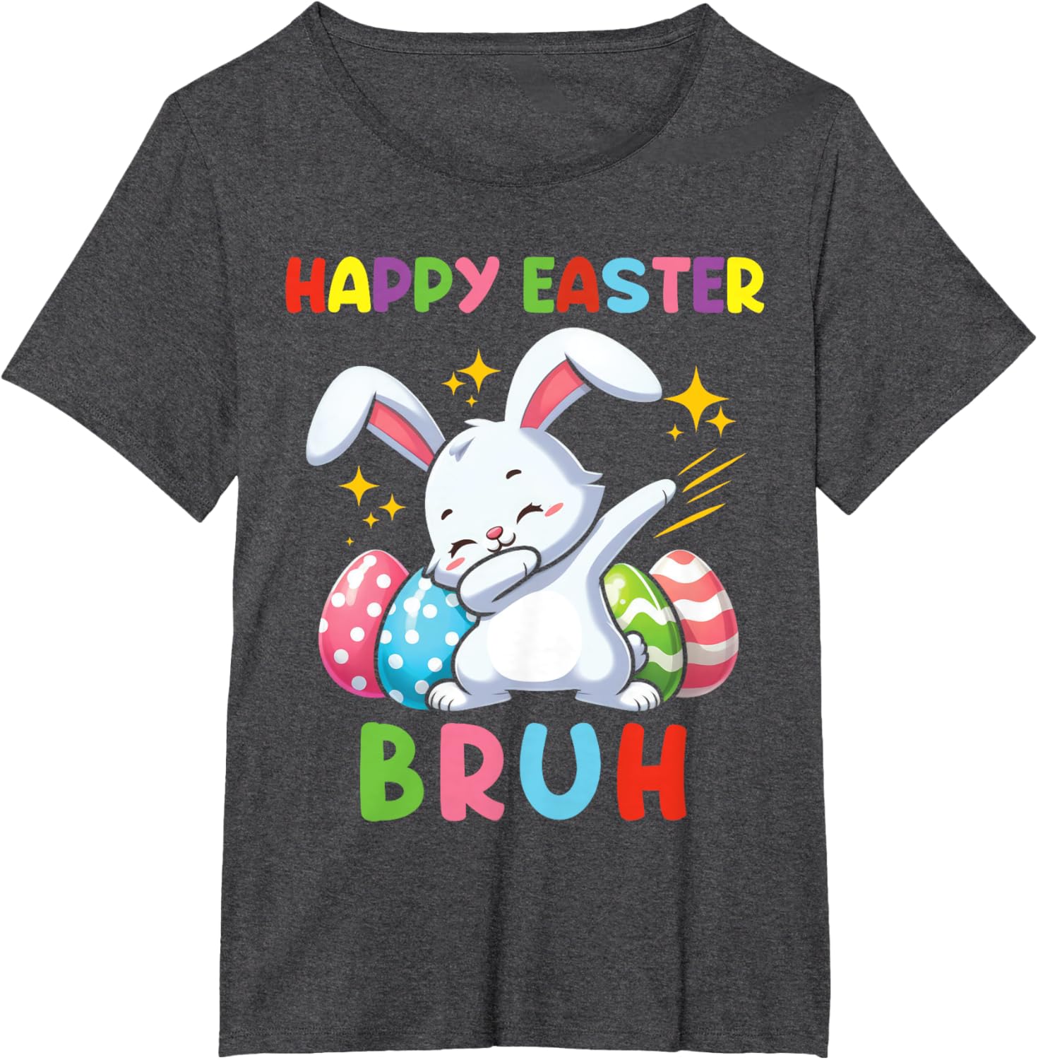 Dabbing Bunny Easter Bruh, Funny Kid T-Shirt