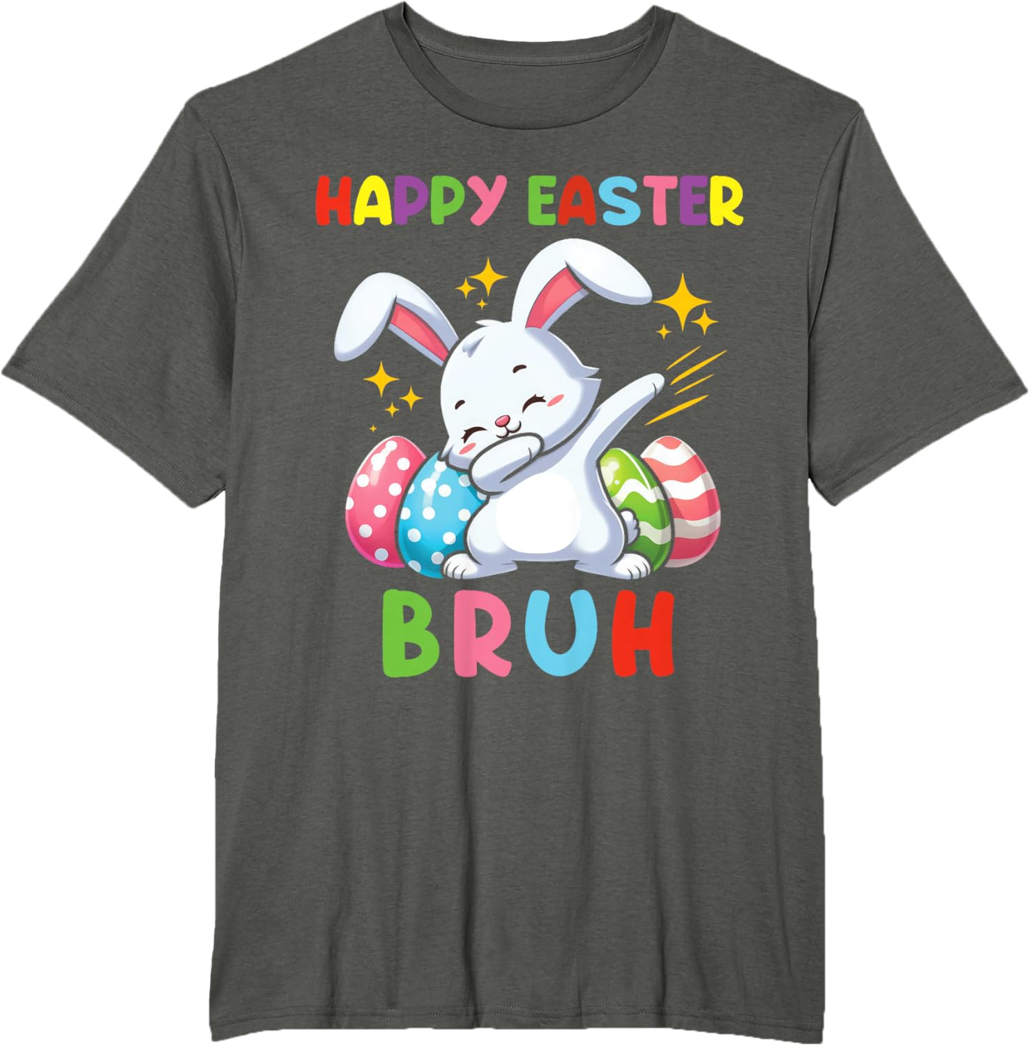 Dabbing Bunny Easter Bruh, Funny Kid T-Shirt