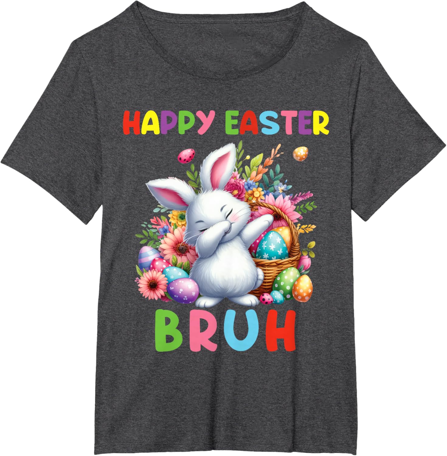 Dabbing Bunny Easter Bruh, Funny Kid T-Shirt