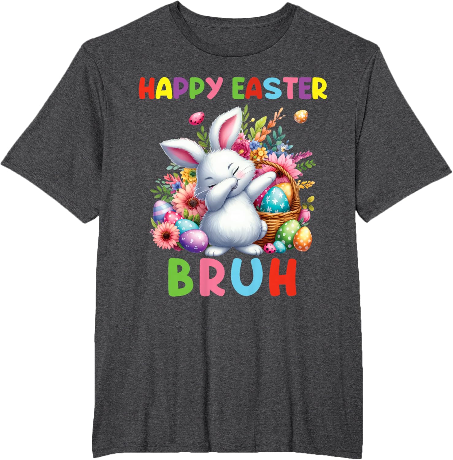 Dabbing Bunny Easter Bruh, Funny Kid T-Shirt