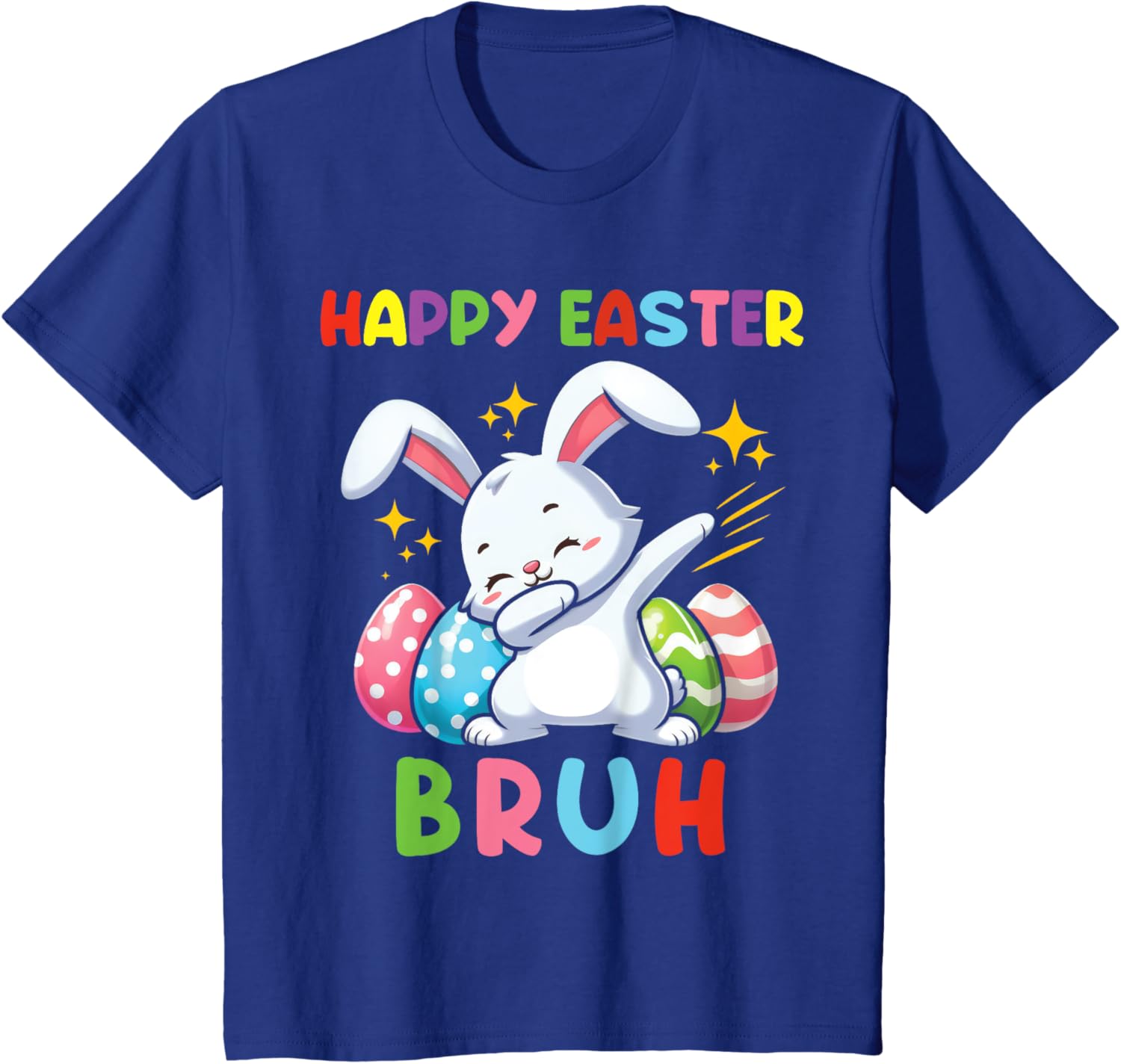 Dabbing Bunny Easter Bruh, Funny Kid T-Shirt