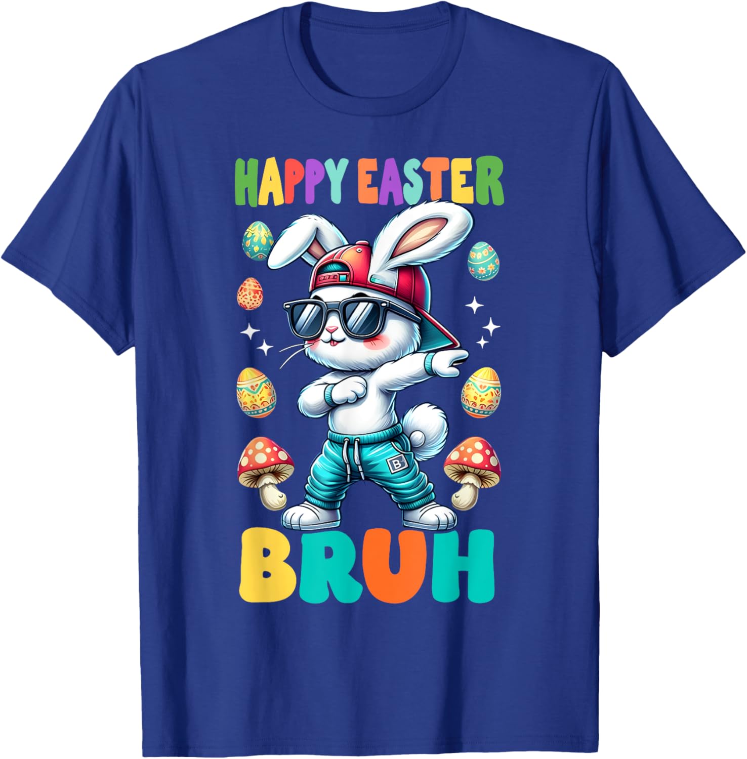 Dabbing Bunny Happy Easter Bruh Rabbit Shirt T-Shirt